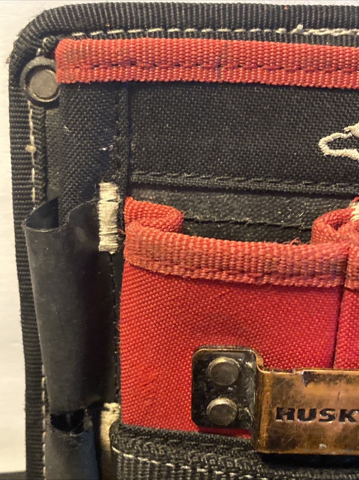 Husky 7 in. 3-Pocket Clip On Tool Belt Pouch Pre-owned