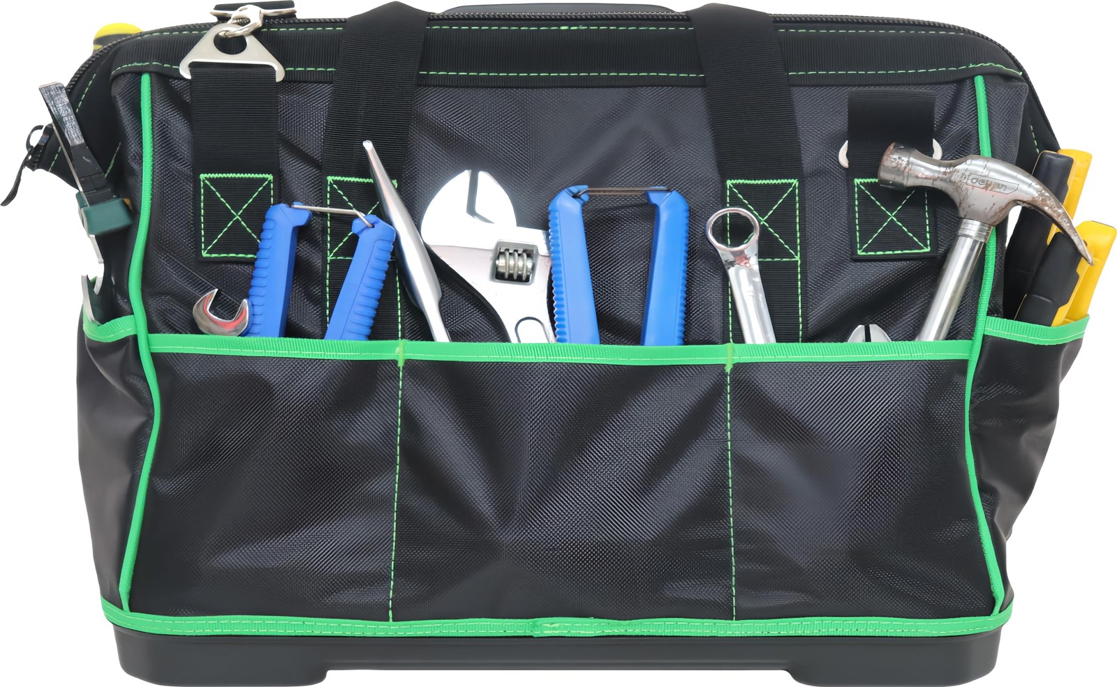 16 inches Top Opening Tool Tote, 1680D Durable Tool Organizer for Plumber, El…