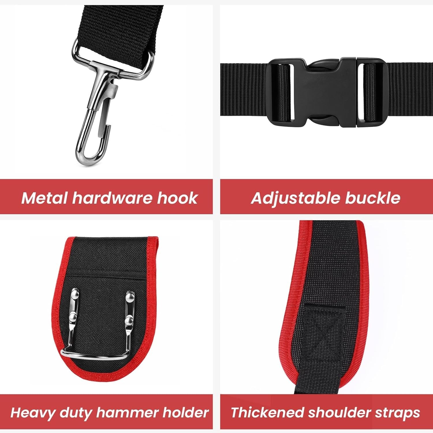 Tool Belt, Professional Tool Belts for Men, Magnetic Tool Pouch With Suspende…