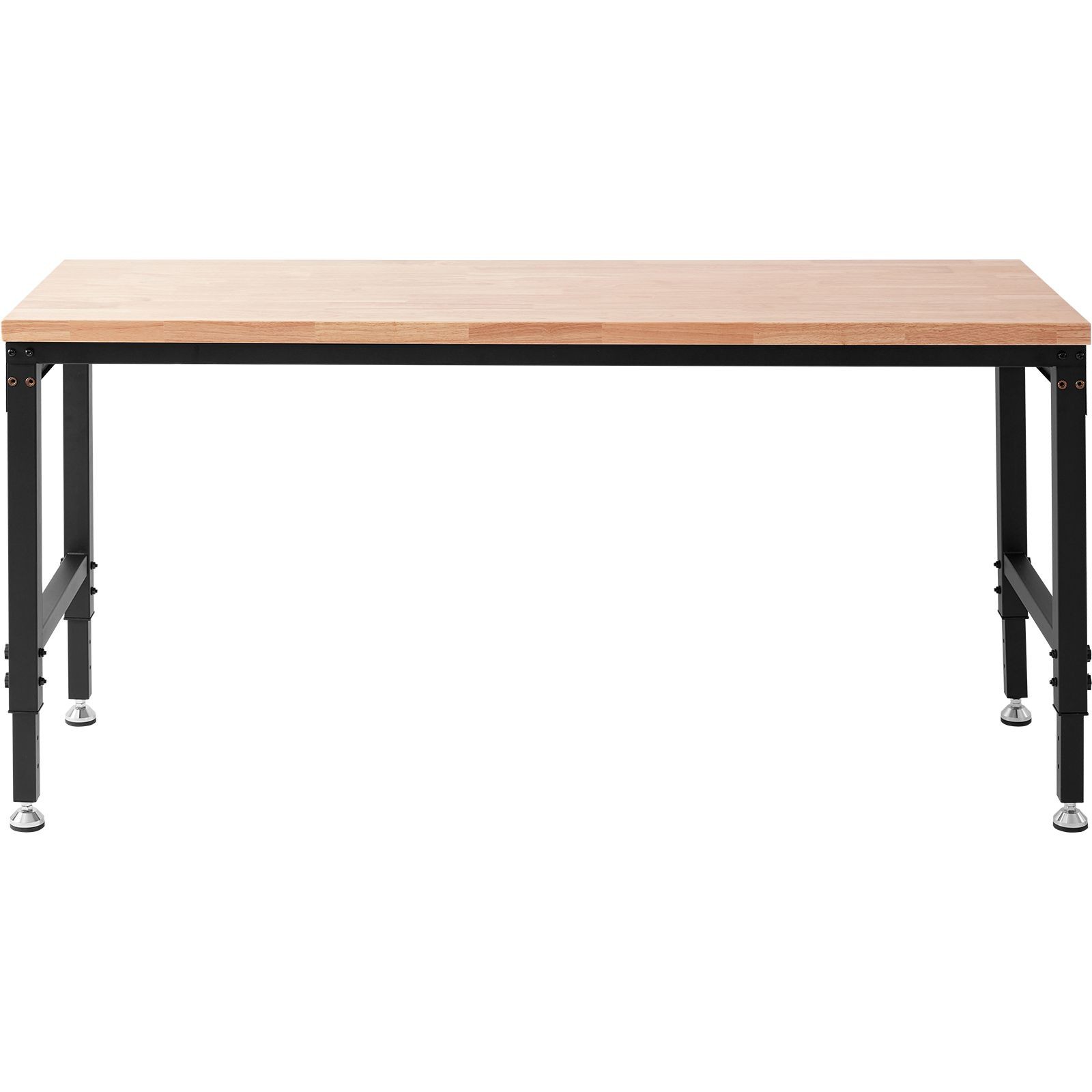 Adjustable Workbench, 72″ L X 25″ W Garage Worktable with Universal Wheels, 28
