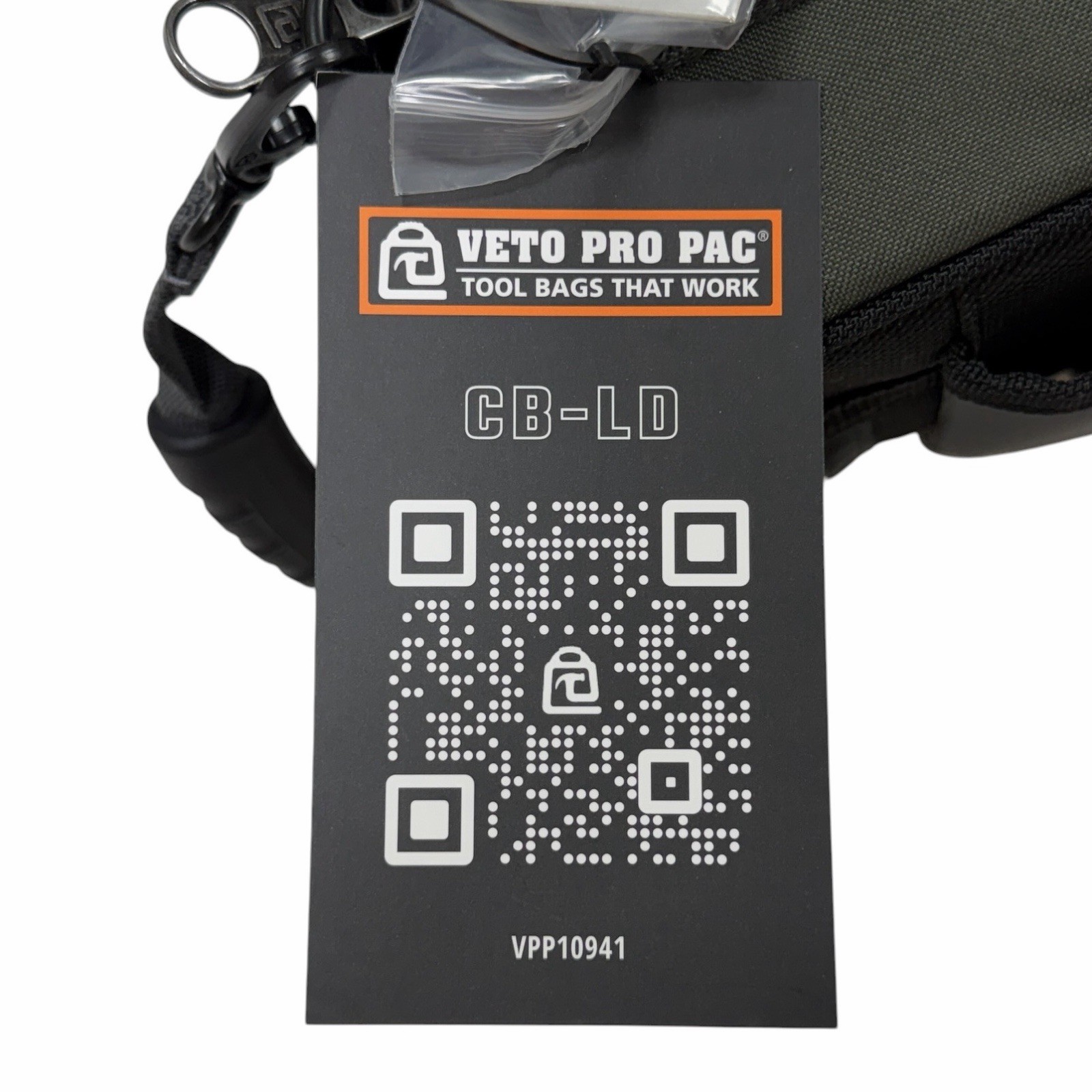 Veto Pro Pac CB-LD Tool Bag Black Grey Nylon Portable Organizer Heavy Duty NEW