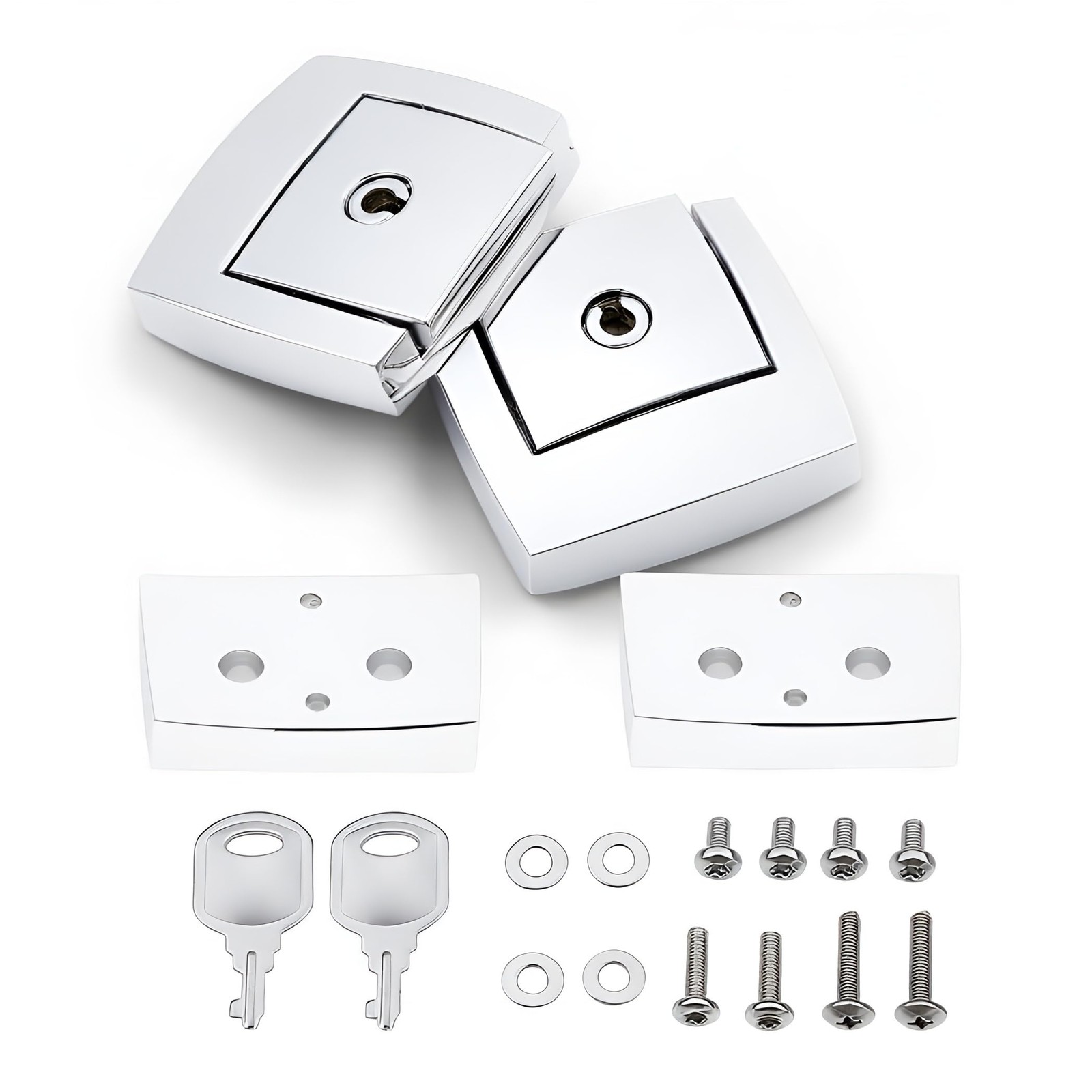 Tour Pack Pak Latches Contains Lock’s Spacers for Harley Davidson Touring Cla…