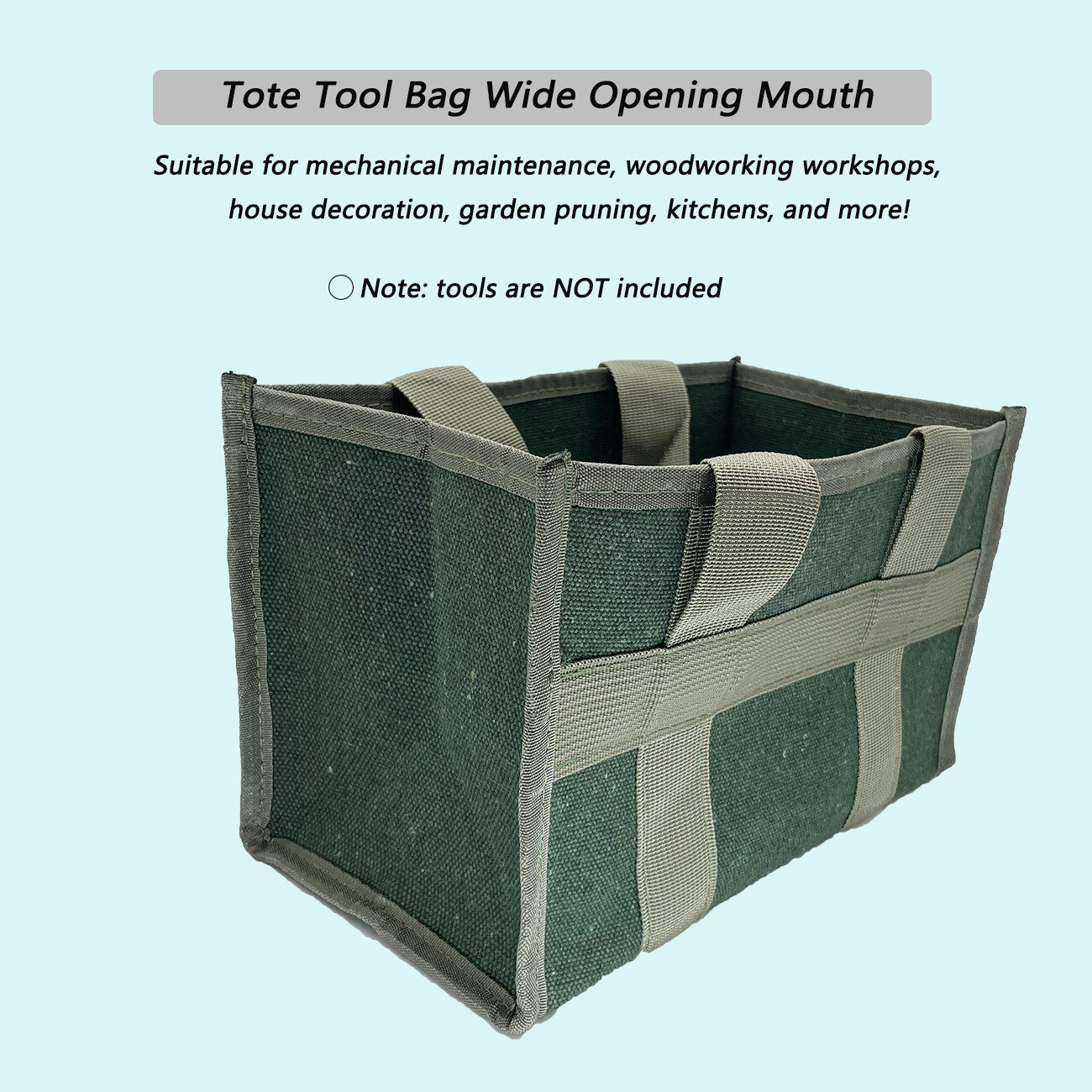 Multi-Purpose Open Tote Tool Bag large space Portable Heavy Duty Smart Storage B