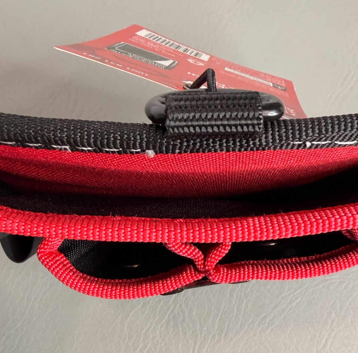 Husky 7 in. 3-Pocket Clip On Tool Belt Pouch Heavy Duty Storage