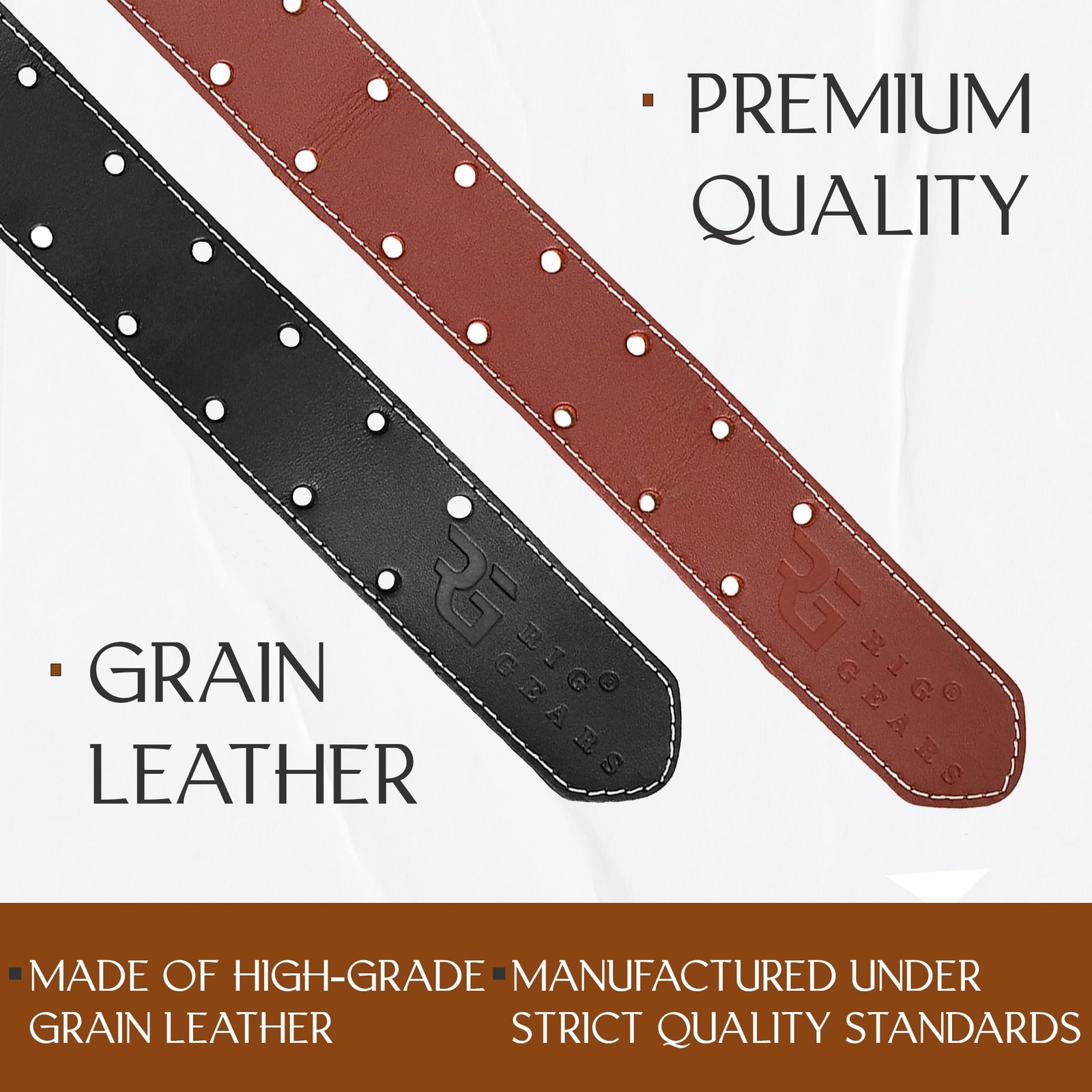 Leather tool belt for men grain leather work belts | 3 inch carpenter constar…