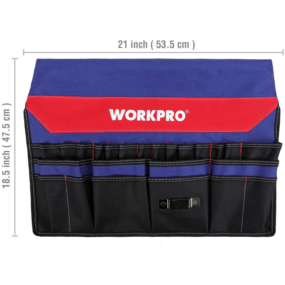 WORKPRO Bucket Tool Organizer with 51 Pockets Fits to 3.5-5 Gallon Bucket USA