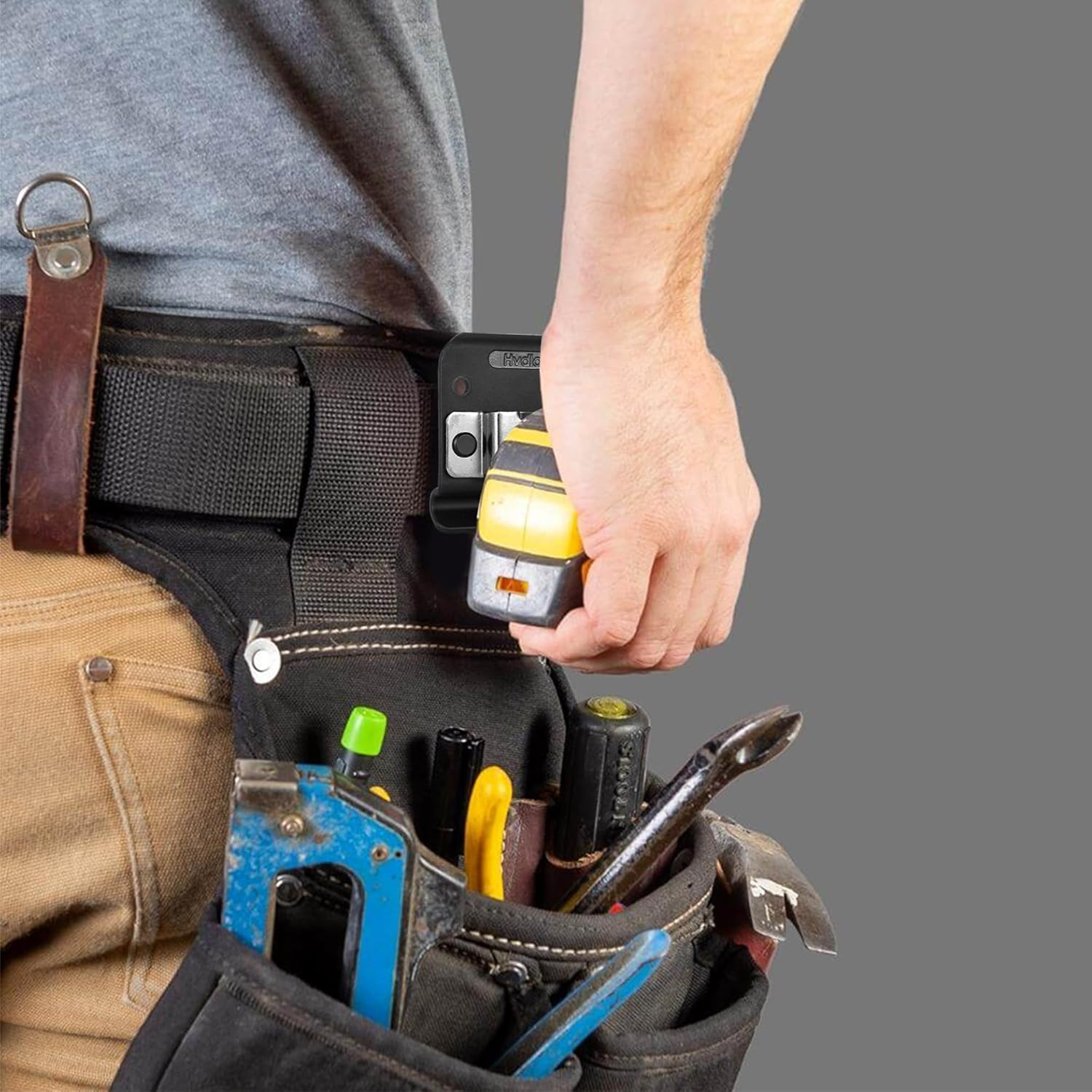 Tape Measure Holder, Tactical Tape Measuring Belt Clip, Drill Holster, Tool Belt