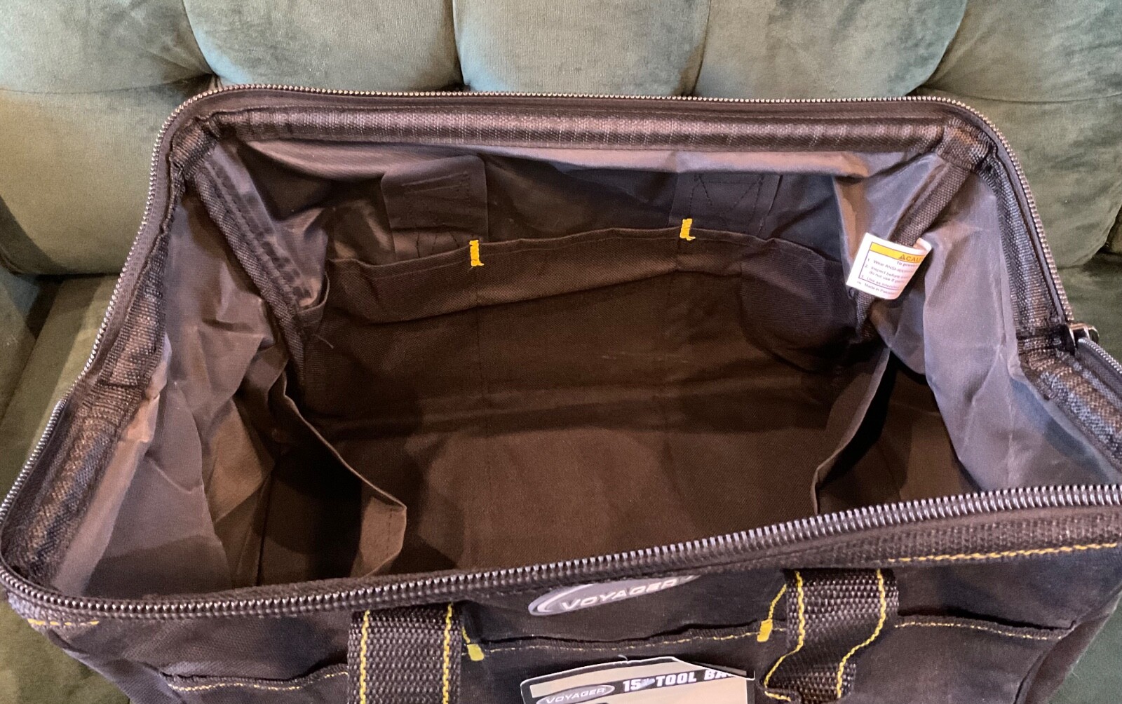 Voyager 15” Tool Bag 14 Pockets Portable Black Polyester Zipper New NOS NWT