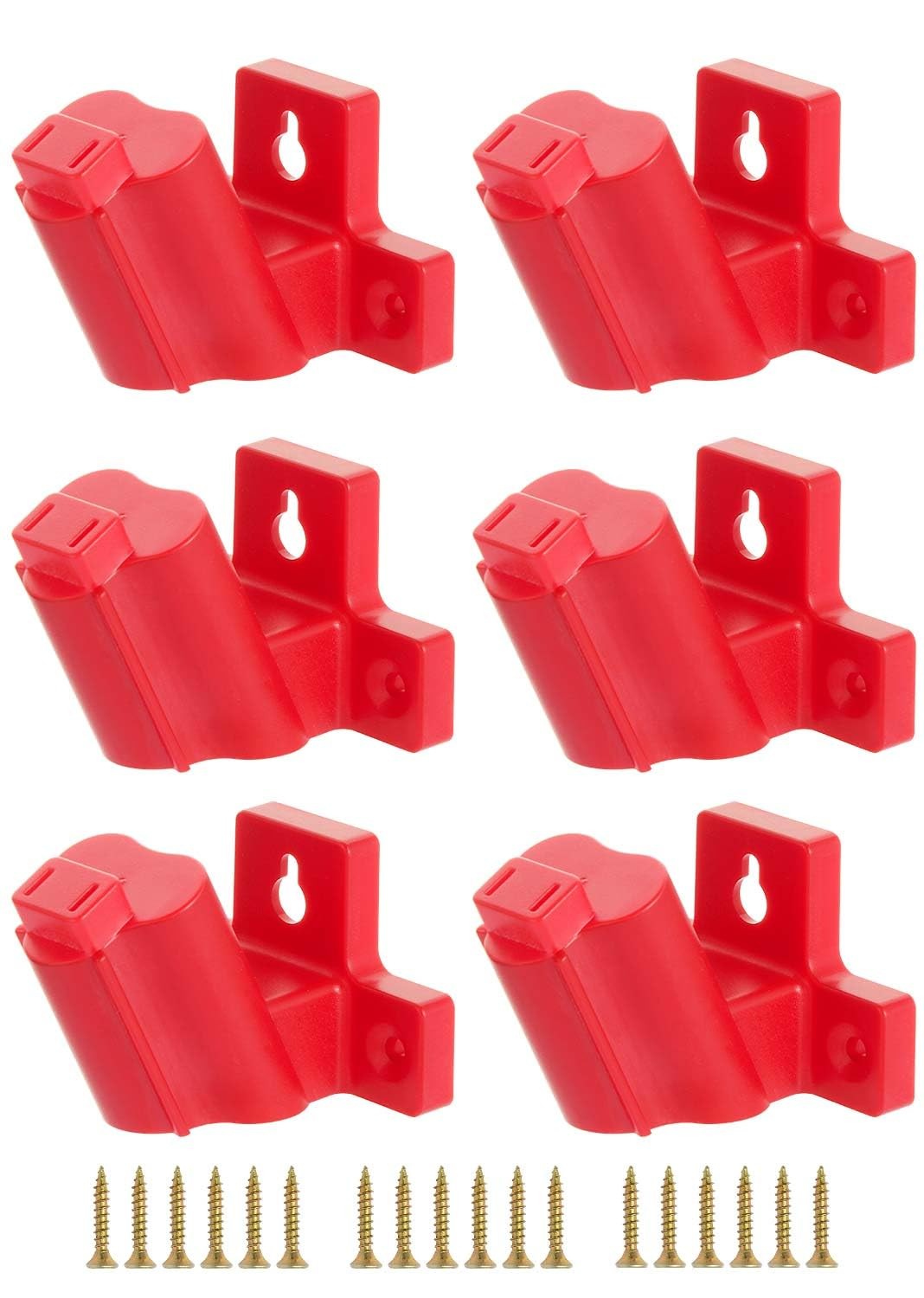 6-Pack Tool Holder Compatible with Milwaukee M12 12V Power Tools, Wall Mount …