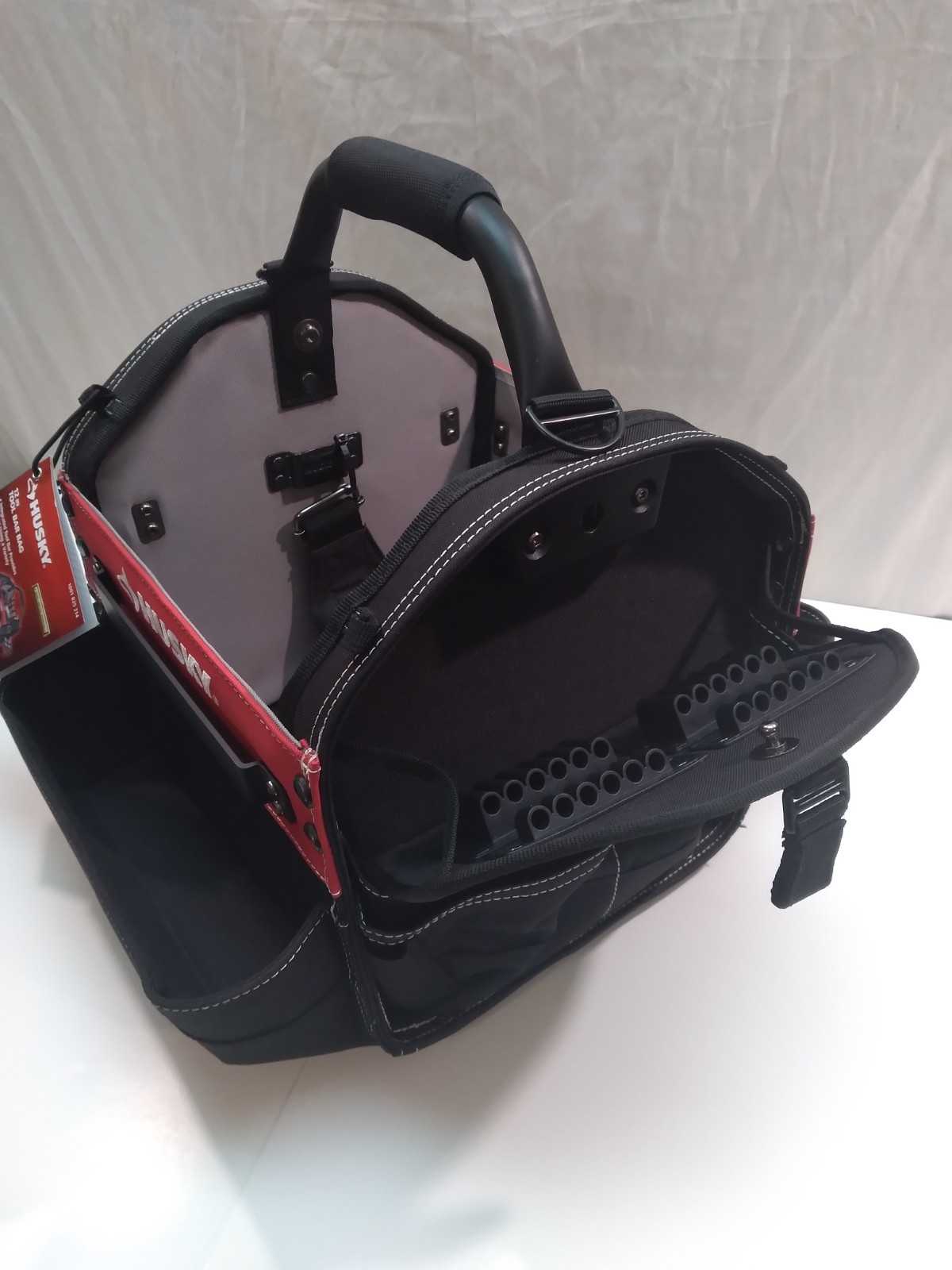 New Husky 12″ Tool Bag Electrician TOTE All Purpose Tote Cleaning Supply Holder