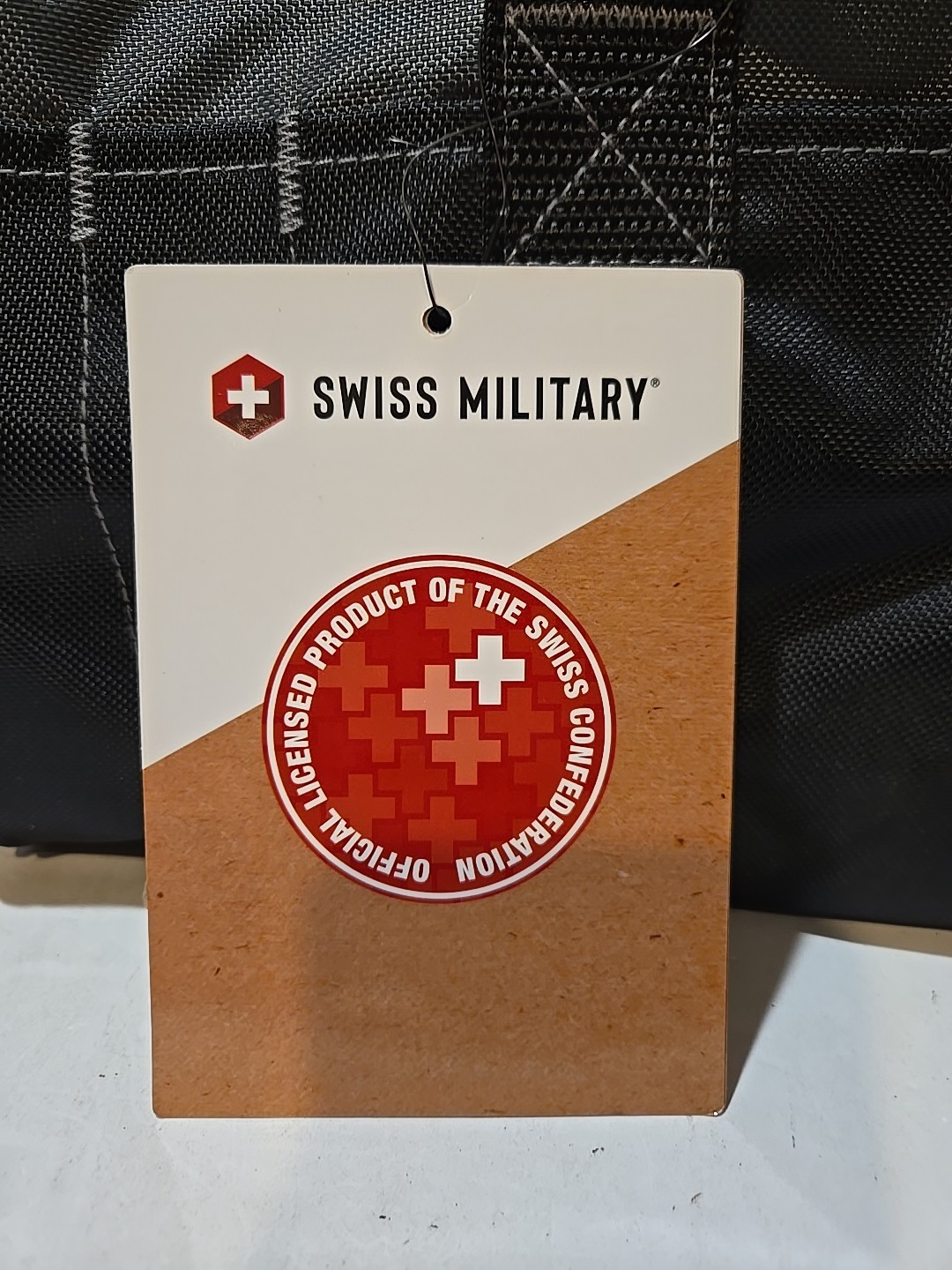 Swiss Military Multi Pocket Tool Satchel Large Black & Gray 16″ Heavy Duty NWT