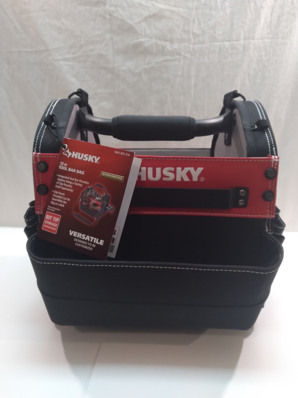 New Husky 12″ Tool Bag Electrician TOTE All Purpose Tote Cleaning Supply Holder