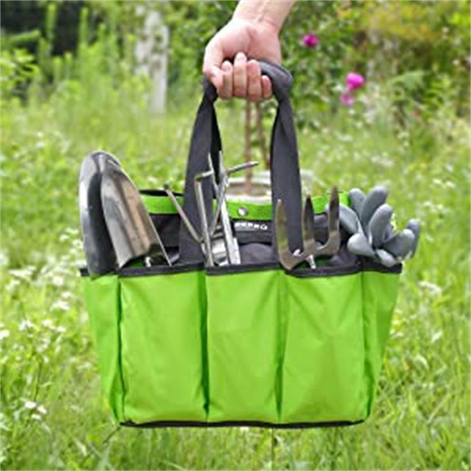 WORKPRO Garden Tool Bag Garden Tote Storage Bag With 8 Pockets Home Organizer