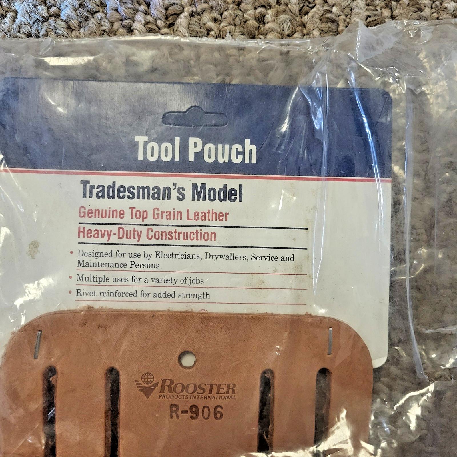 Vintage Rooster Tool Pouch Tradesman’s Model R-906 NEW
