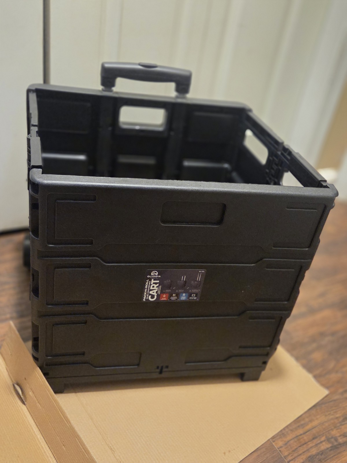 Olympia Tools 85-010 Grand Pack-N-Roll Portable Carrier 80Lb, Black