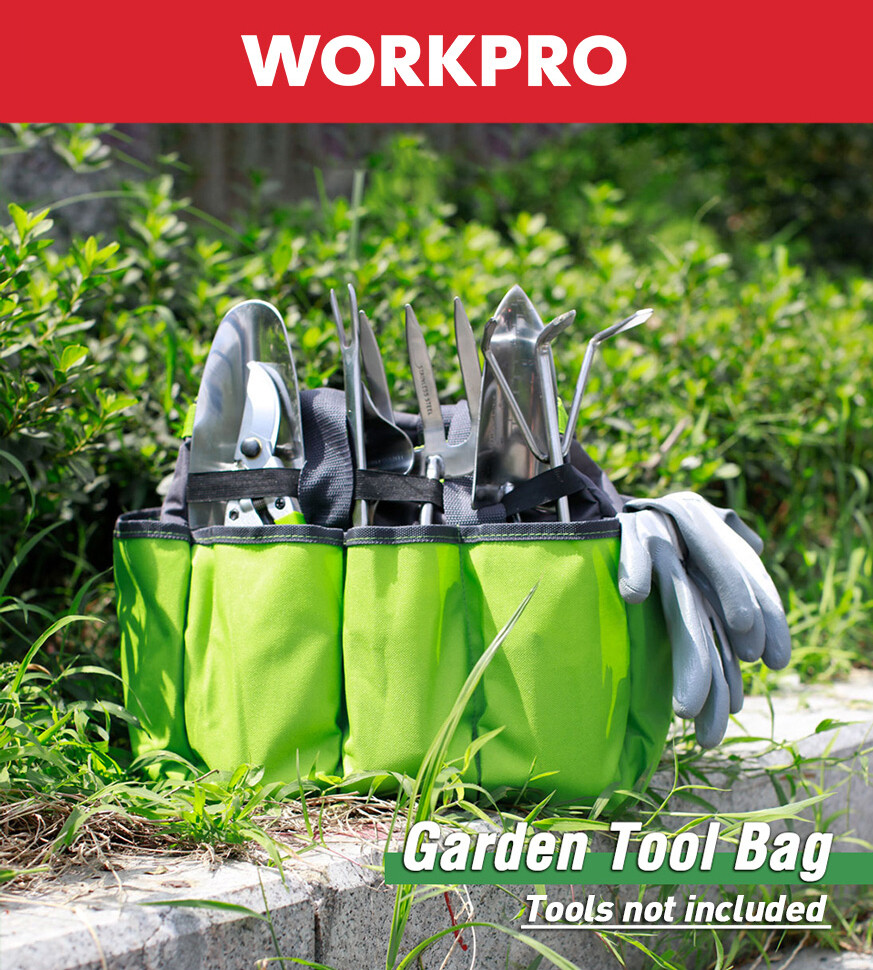 WORKPRO 13 in Gardening Tote Bag Garden Tool Bag Storage Bag Hand Tool Organizer