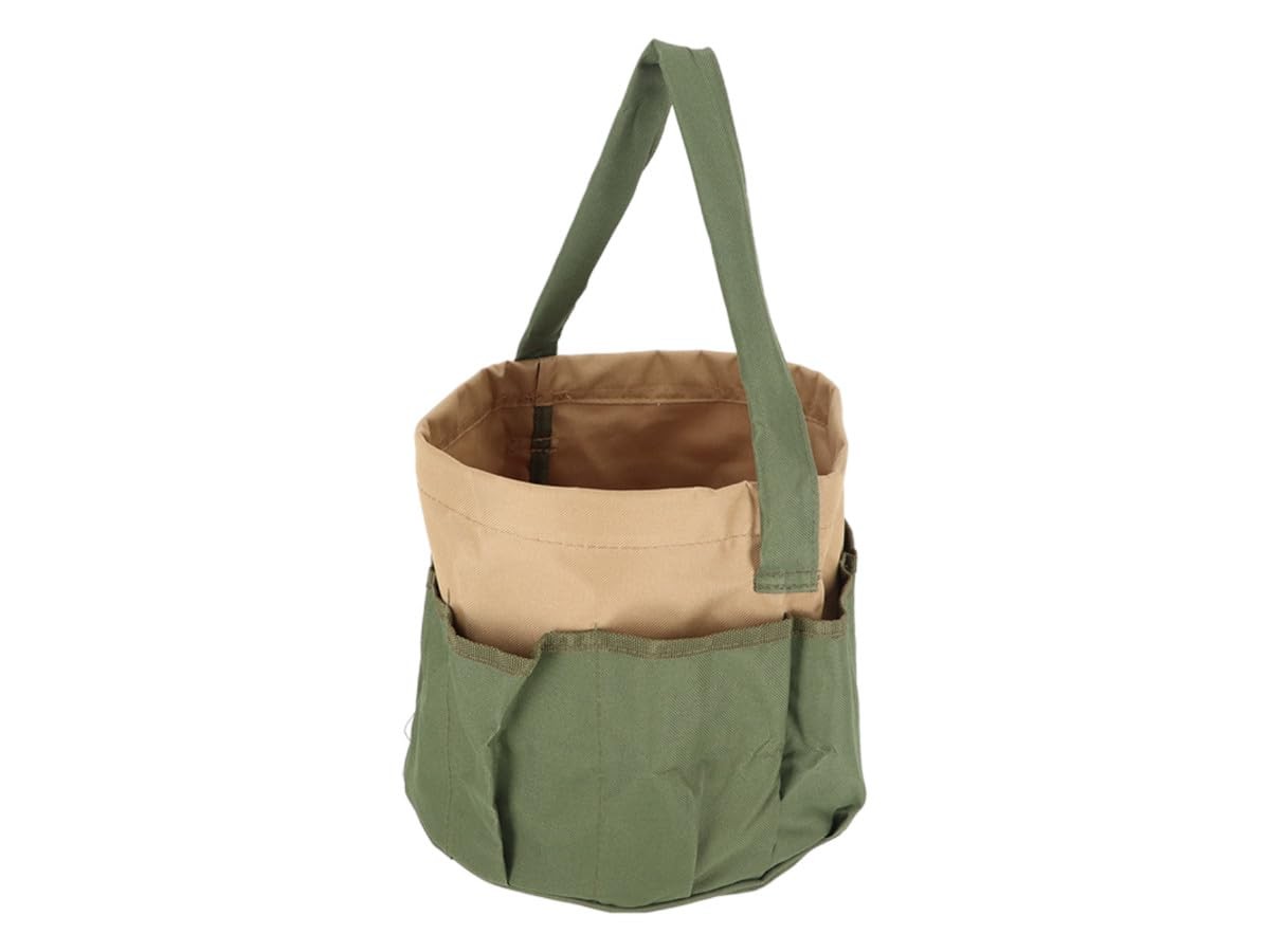 Canvas Round Tool Bag for Garden and Outdoor Use – Durable and Spacious