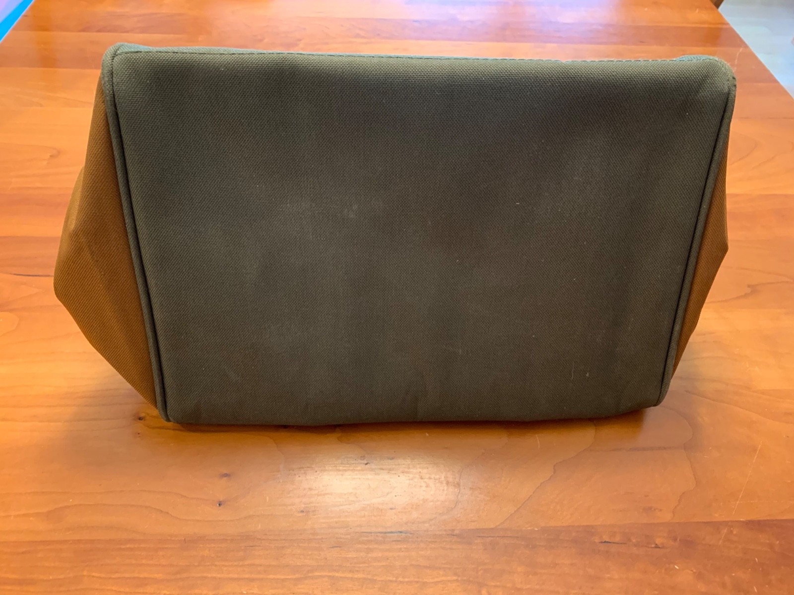 Bucket Boss Gate Mouth Jr. 13″ Brown & Green Canvas Zippered Tool Bag / Tote