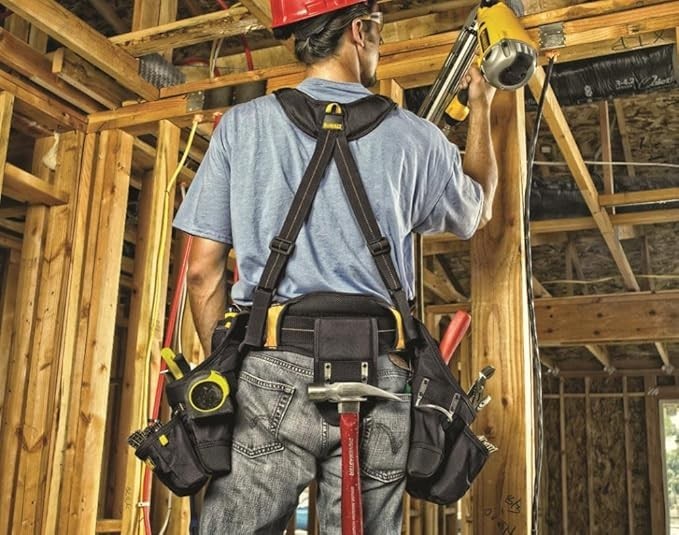 DEWALT DG5617 20 pocket Pro Framer’s Combo Apron and Yoke-Style Suspender rig