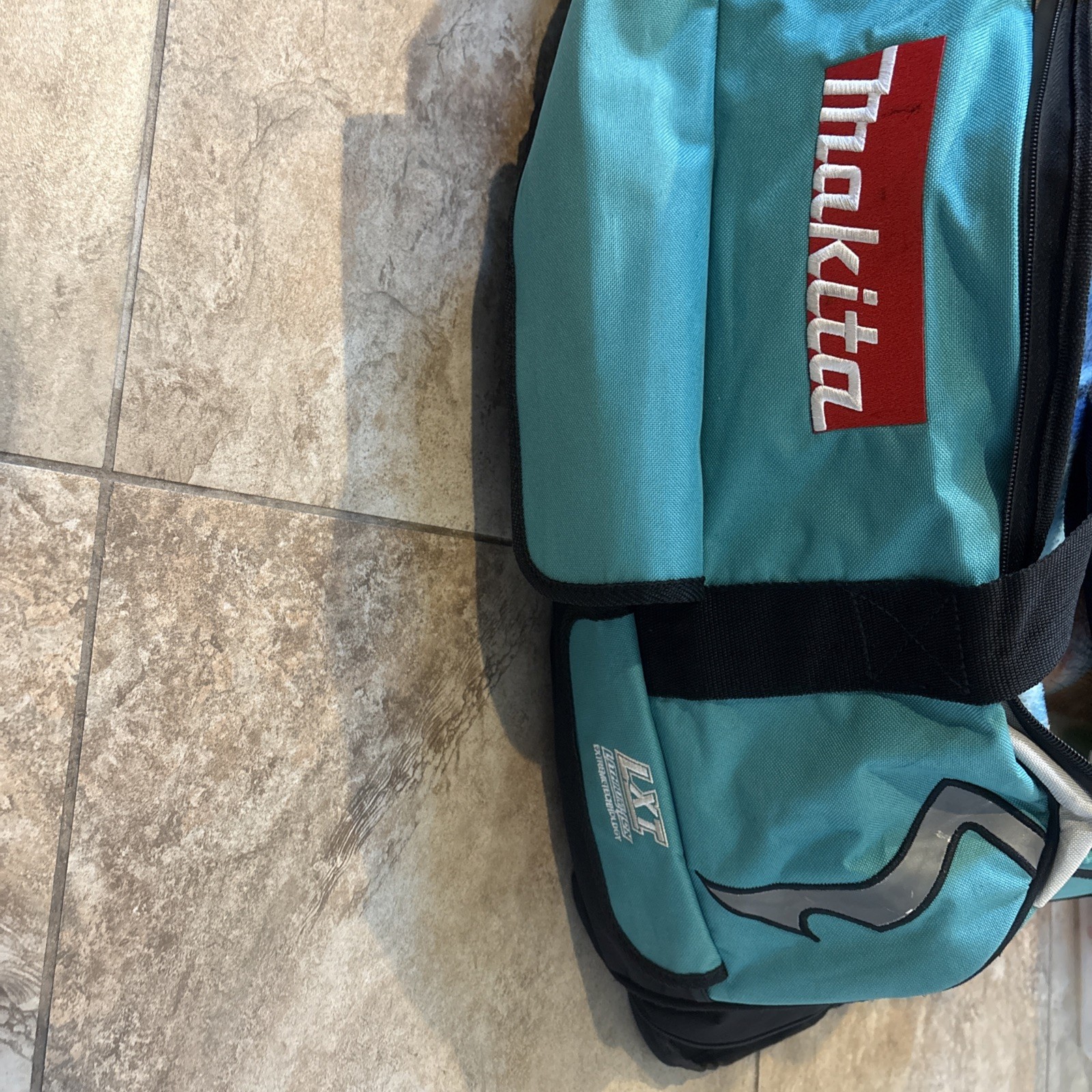 Makita Heavy Duty Tool Bag with Wheels 831269-3 black Teal Spellout