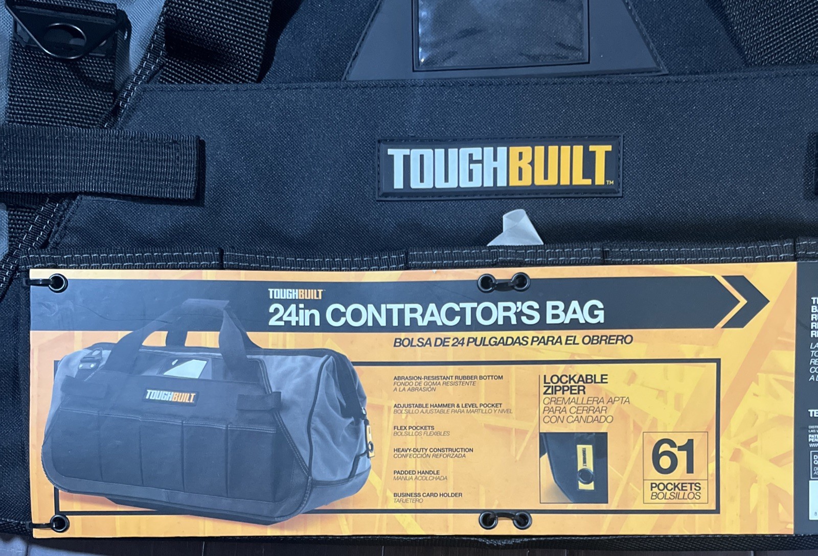 ToughBuilt 24in 61 Pockets Contractors Bag TB-SGB-01024A