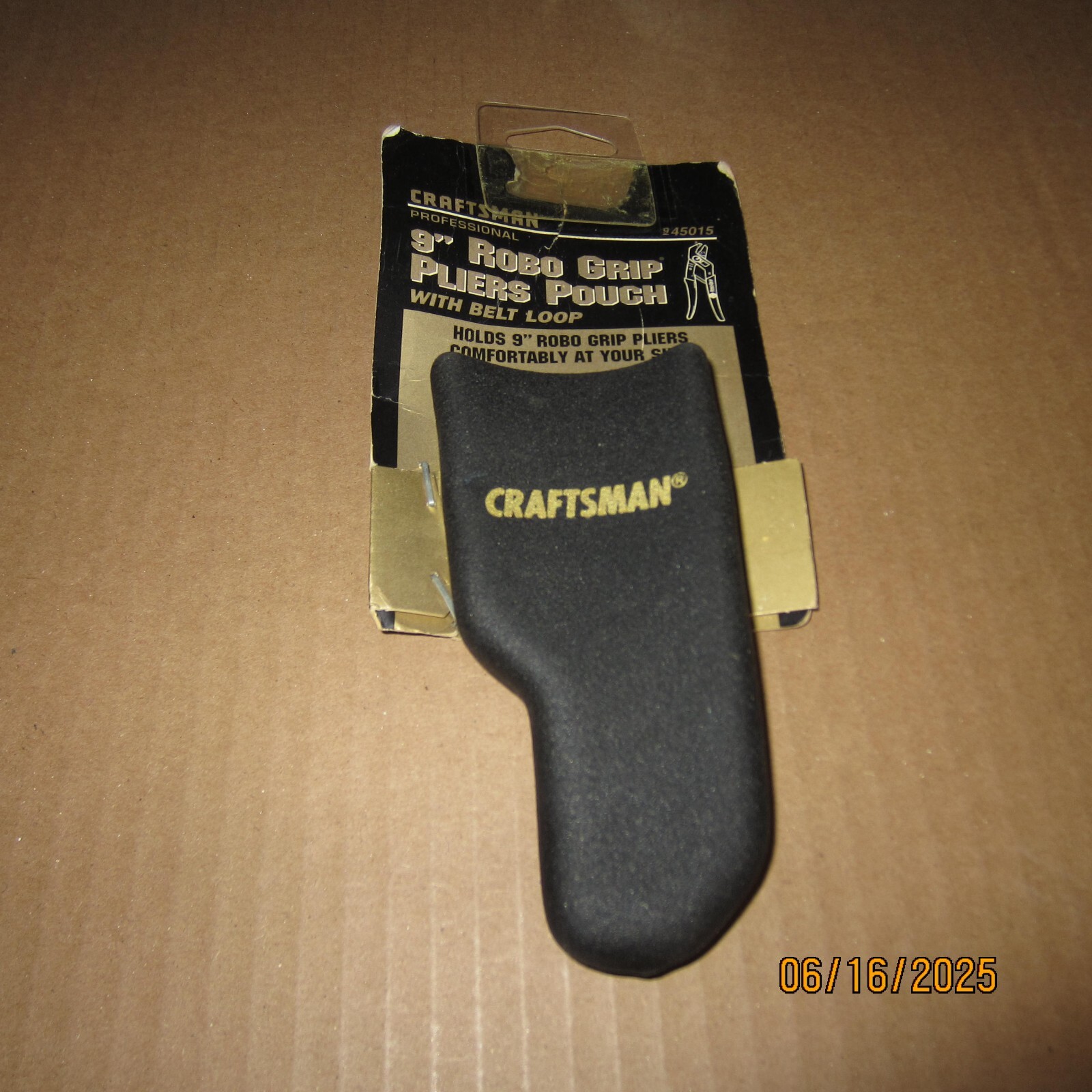 NEW Craftsman Professional 9″ Robo Grip Pliers Pouch With Belt Loop 945015