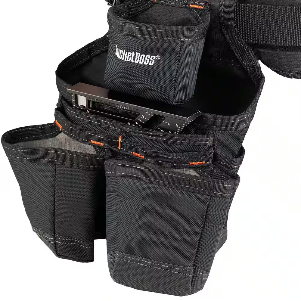 3-Bag 17-Pocket Professional High Visibility Framers Work Tool Belt Tool Storage