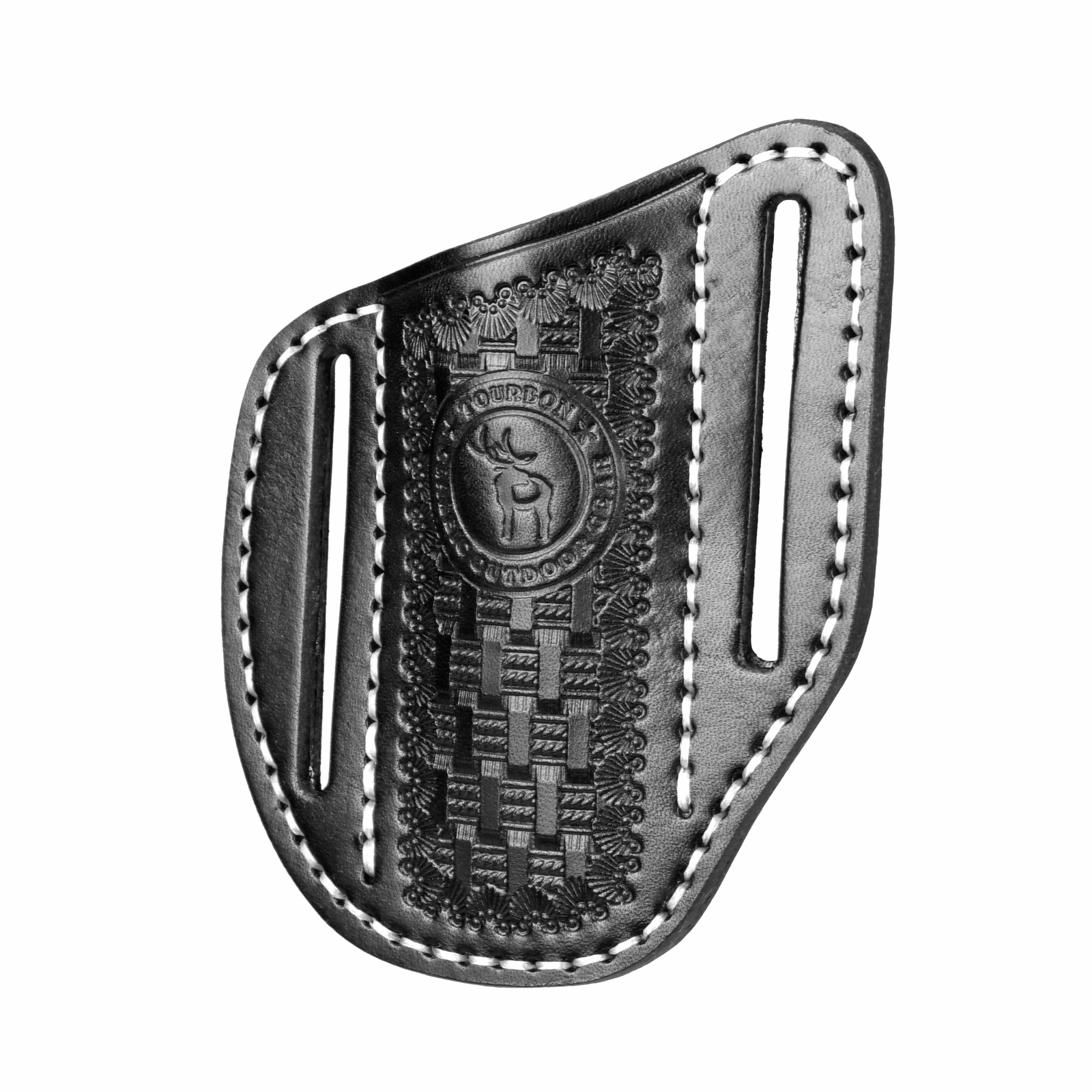 TOURBON Folding Pocket Knife Belt Holster Tool Carry Sheath Cover Gift Black US