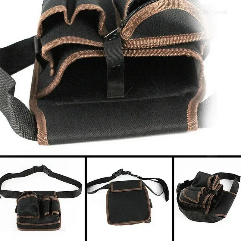 Electrician Waist Pocket Belt Tool Pouch Bag, Hardware Toolkit Work Organizer