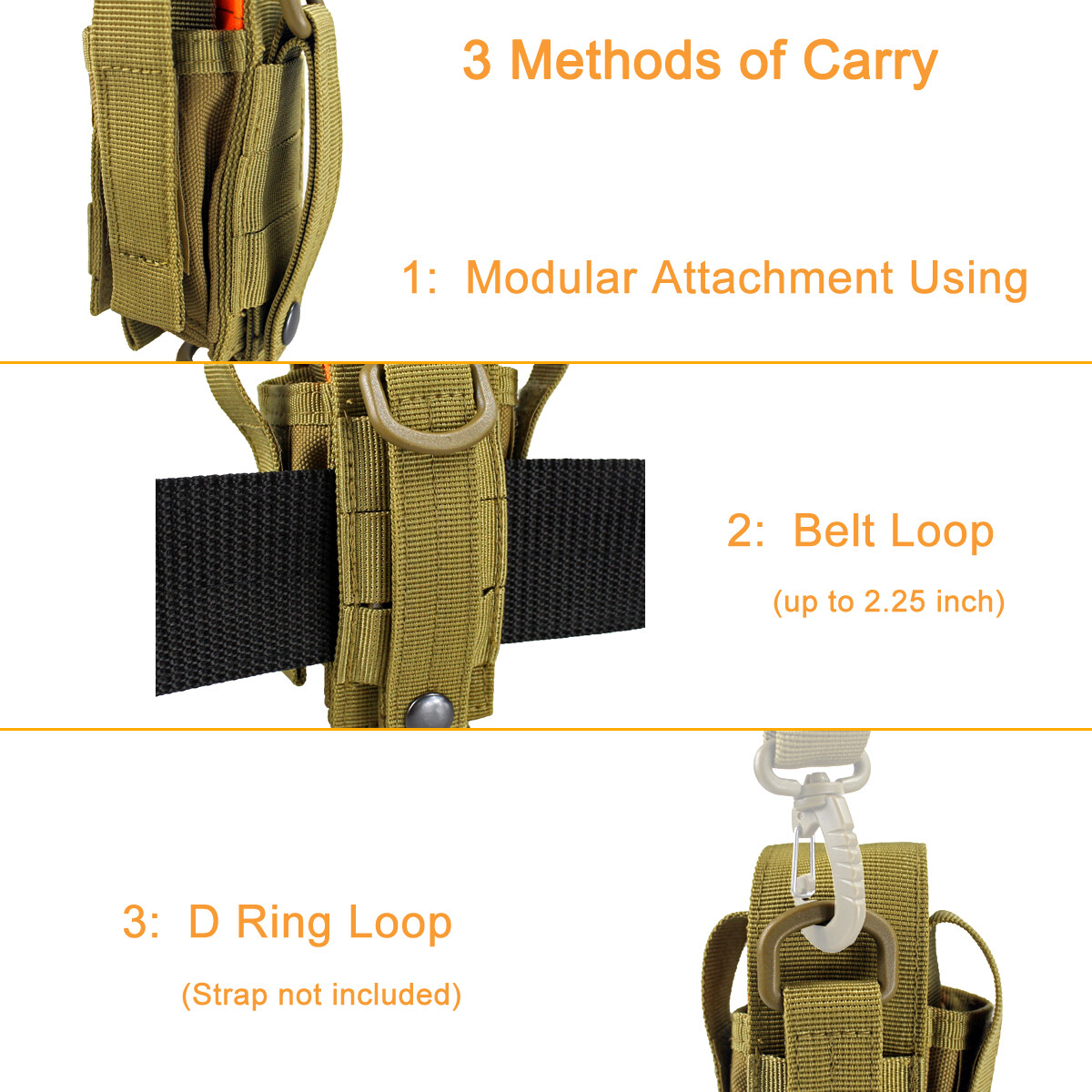 Tactical Multi Tool Organizer EDC Tool Bag Nylon Flashlight Pencils Pliers Pouch