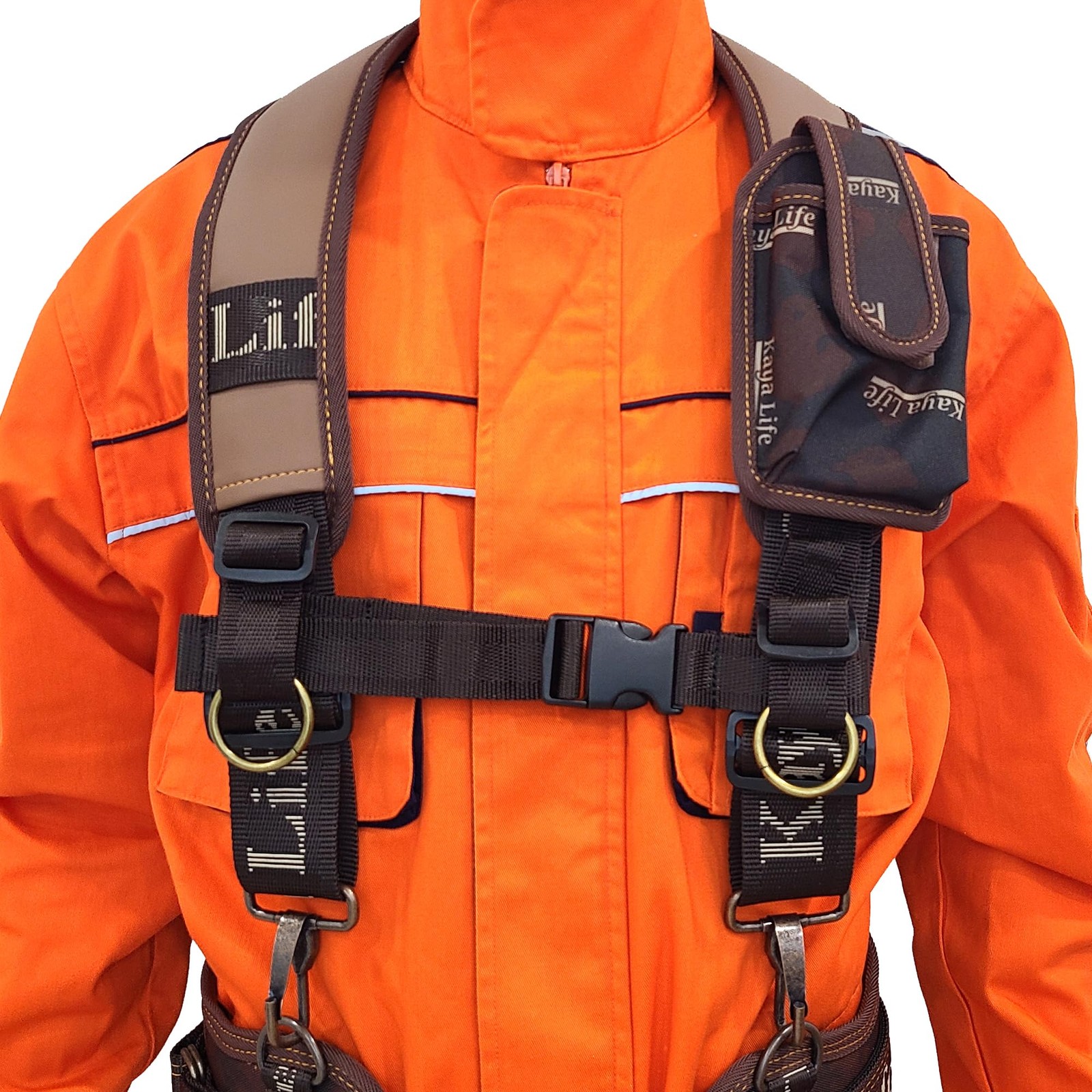 Tool Belt Suspenders for Men with Pouch and Belt Loops – Adjustable Should