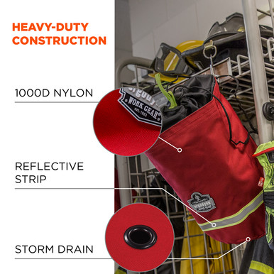 5080 Red Scba Mask Bag – Drawstring – 13080