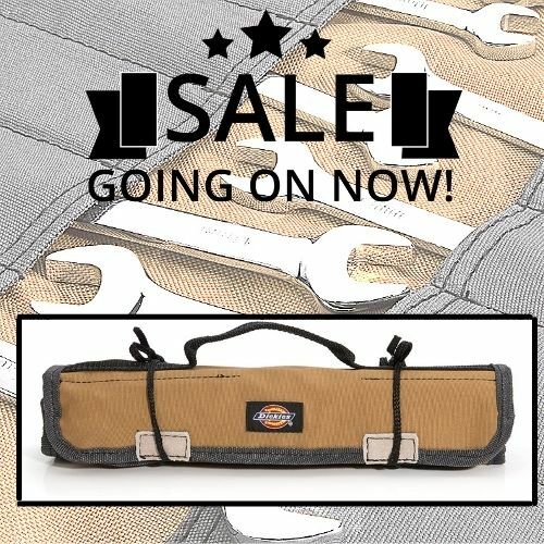 Wrench/Screwdriver Organizer Roll Up for Mechanic 16 Toll Pockets Durable Canvas