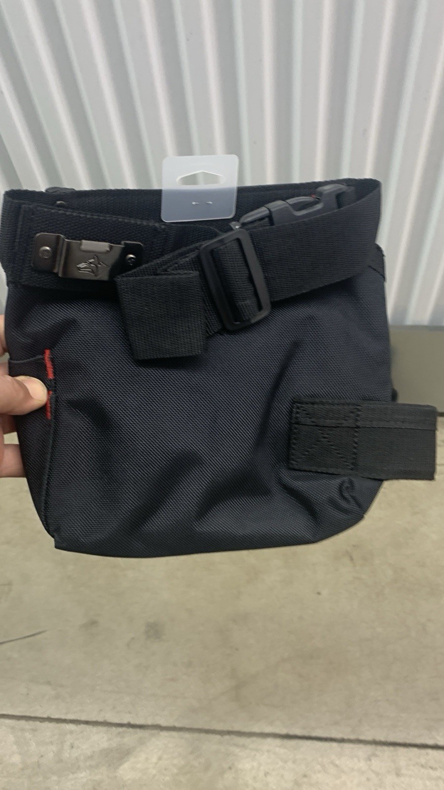 Husky 6-Pocket Tool Belt Pouch Adjustable Quick-Release Buckle Clip in Black