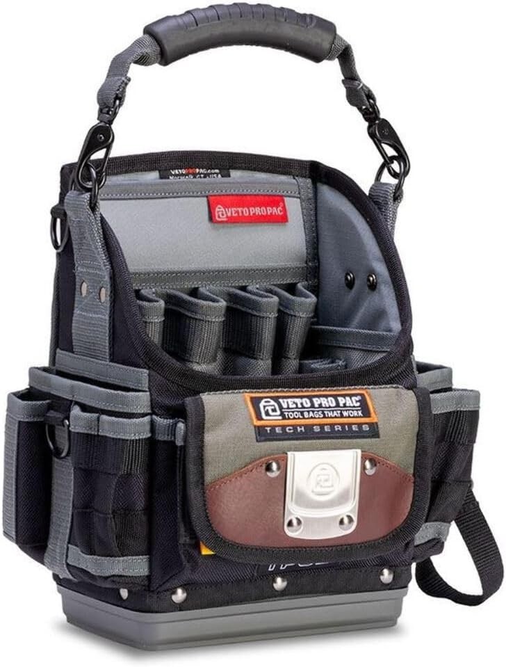 Pro Pac TP6B: Lightweight Waterproof Tool Pouch with 25 Organized Compartments