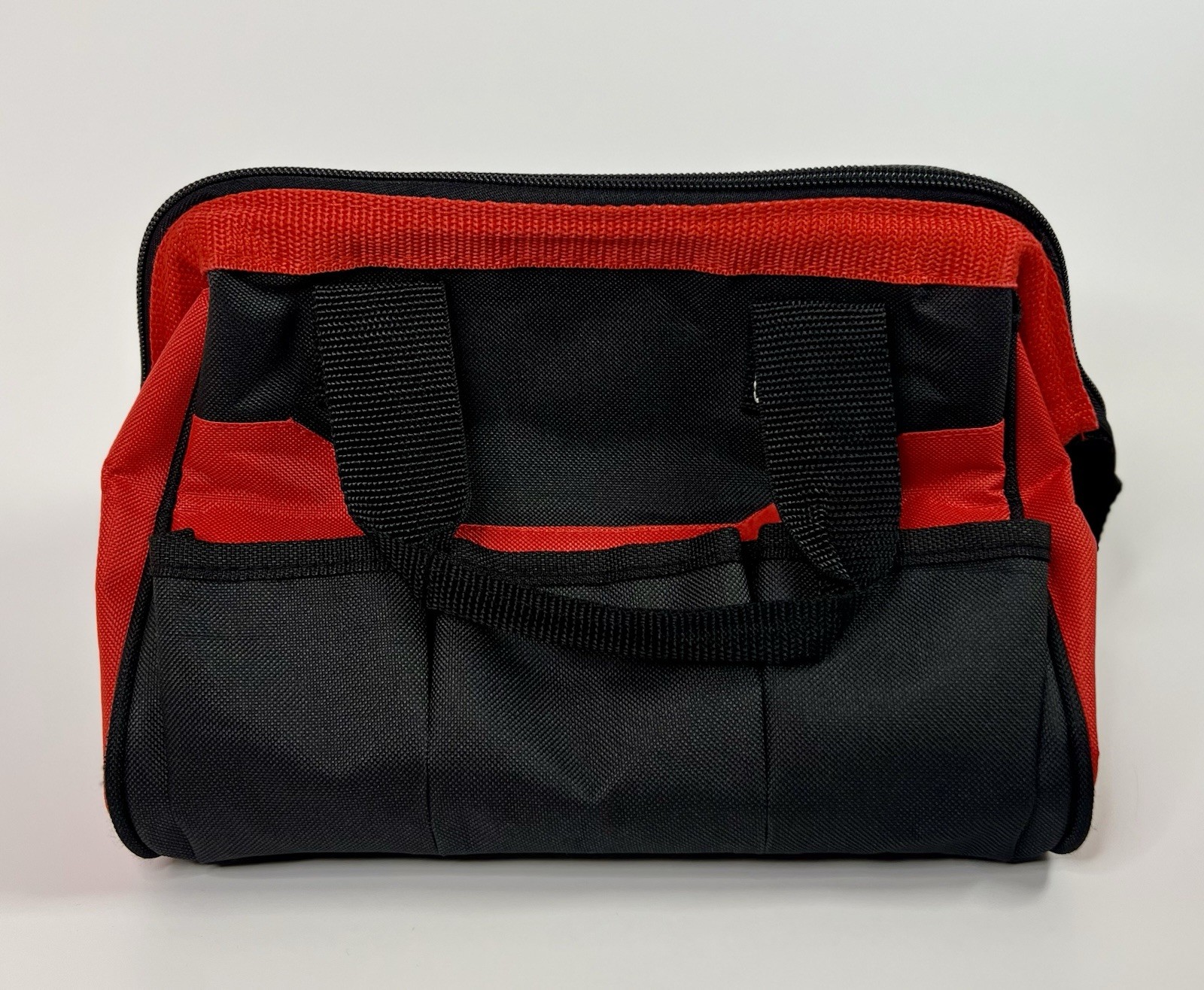 Craftsman Multi Pocket Tool Bag Soft Sided Zipper Tool Tote Red Black