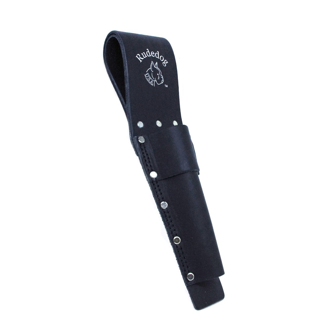 Ironworkers Leather Single Bullpin Holder With Belt Loop – Rudedog U.S.A.