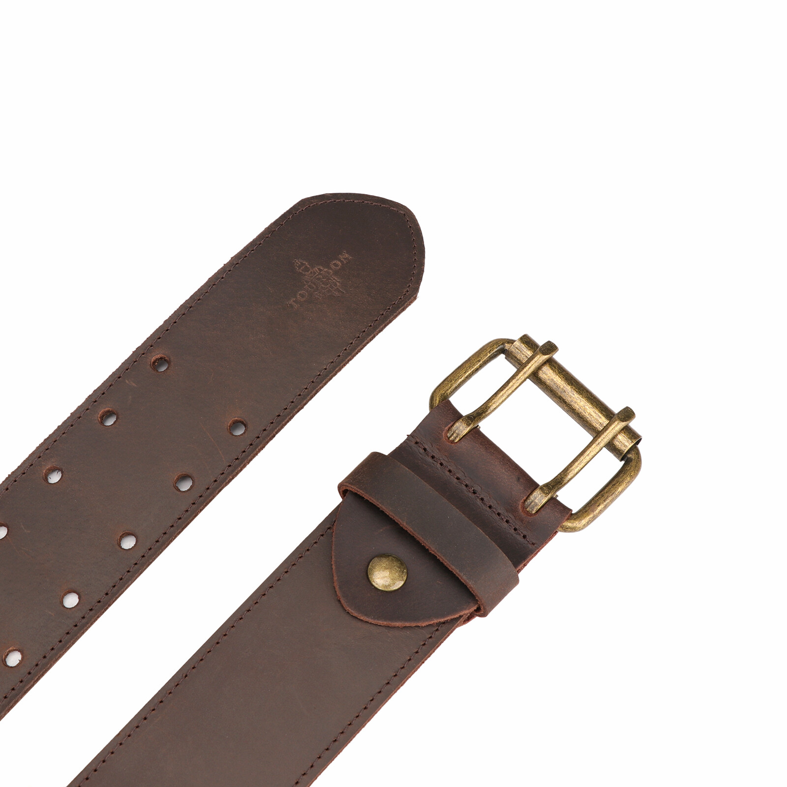 Tourbon Leather Tools Carry Holster Belt Workshop Double Roller Buckle Rig Belt✅