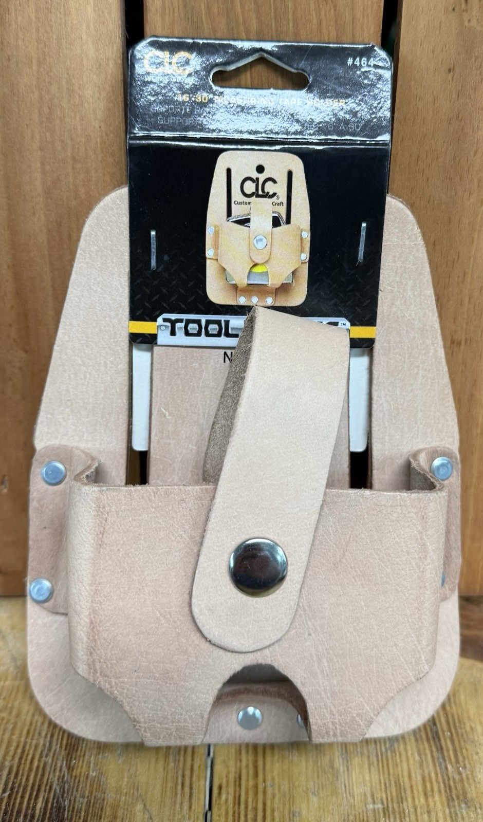 CLC Leather Tape Rule Holder 3.5×4.5in Tan