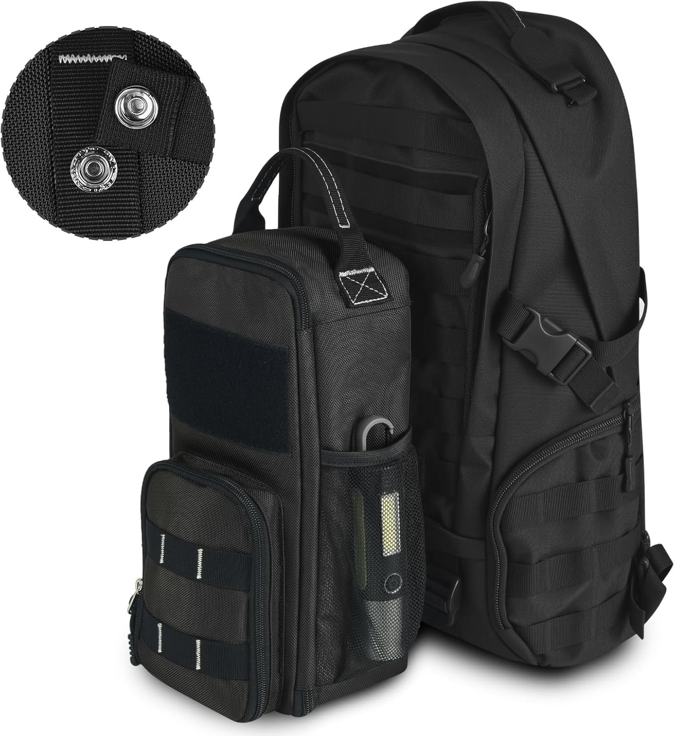 12.6″ Small Tool Bag Pouch for Men with Multiple Pockets, Waterproof Heavy Du…
