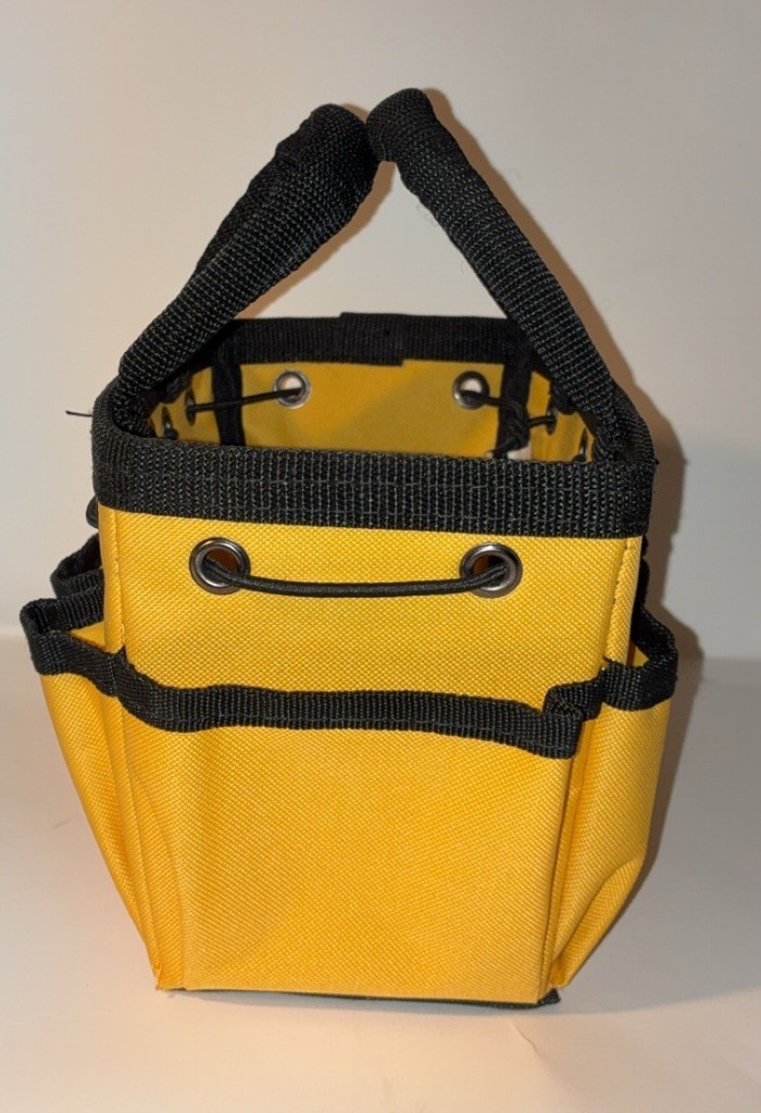 SmallBrown Bag Company ToolAider Tool Tote Bag Nylon Padded Handles Yellow Black