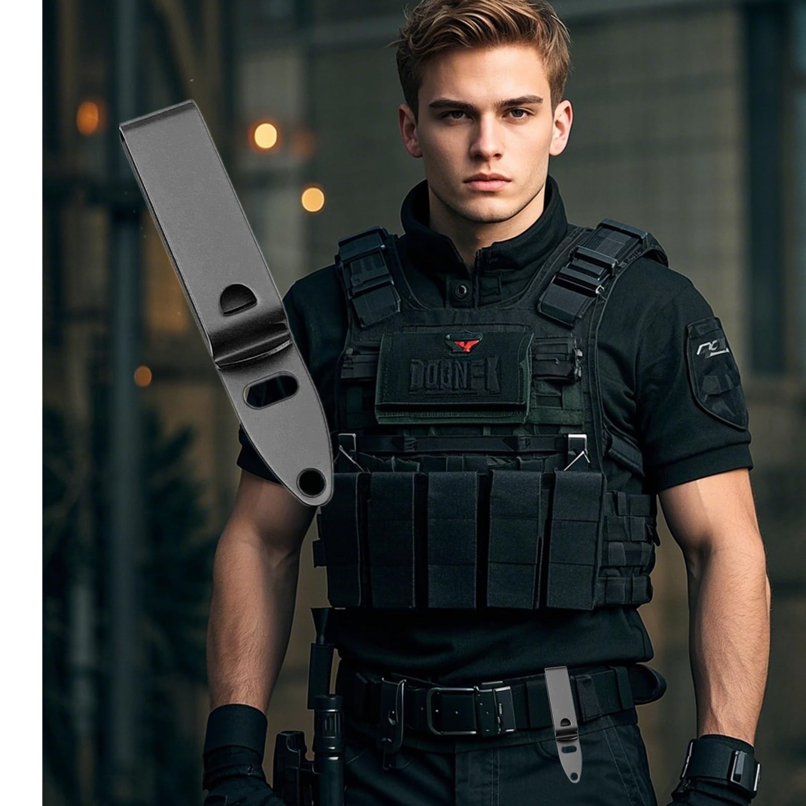 3 Set Knife Sheath Clip Sturdy Kydex Knife Belt Clip with Screws for Kydex Sh…