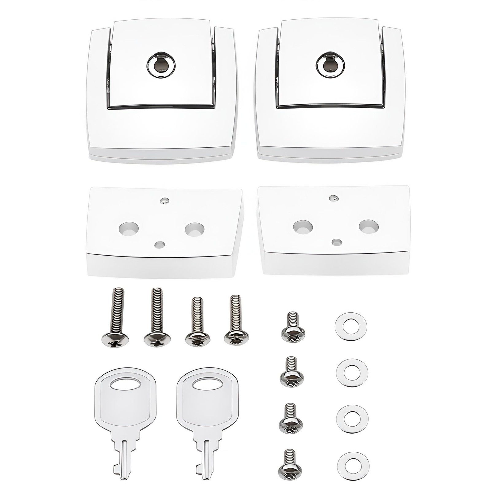 Tour Pack Pak Latches Contains Lock’s Spacers for Harley Davidson Touring Cla…