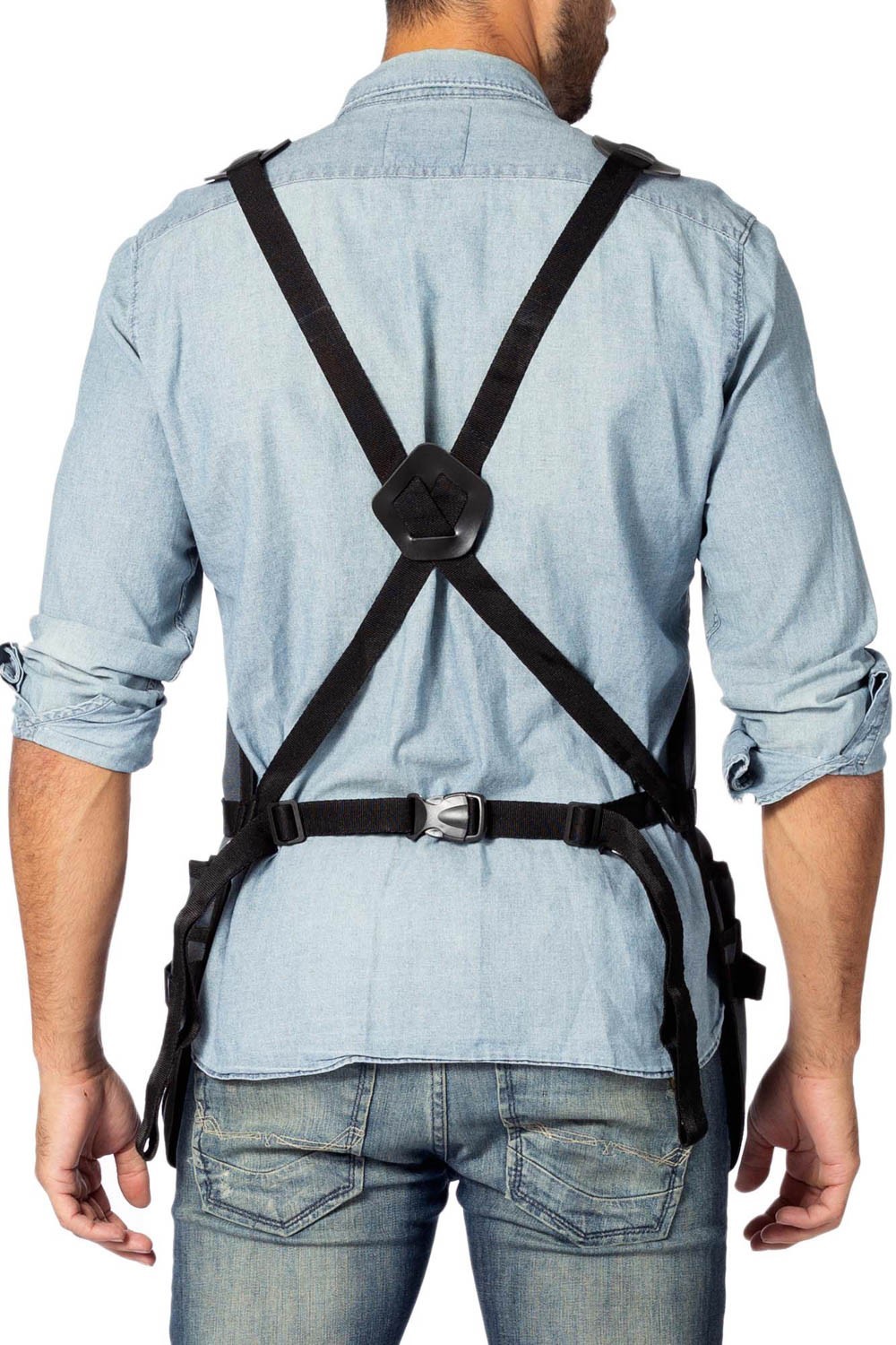 Tool Apron – Magnetic Holder, 18 Pockets, CrossBack – Woodworker, Electrician