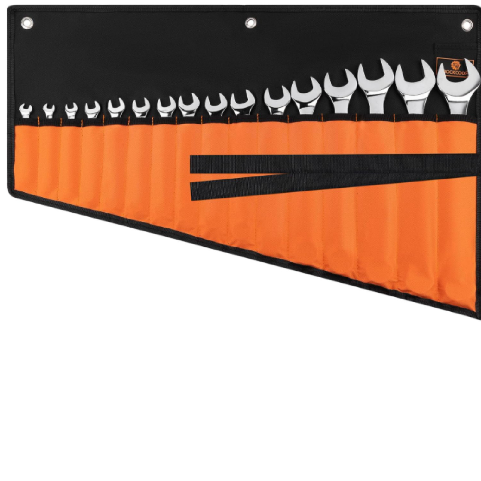 16 Pocket Wrench Roll Organizer Tool Bag Heavy Duty Canvas Roll Up Storage
