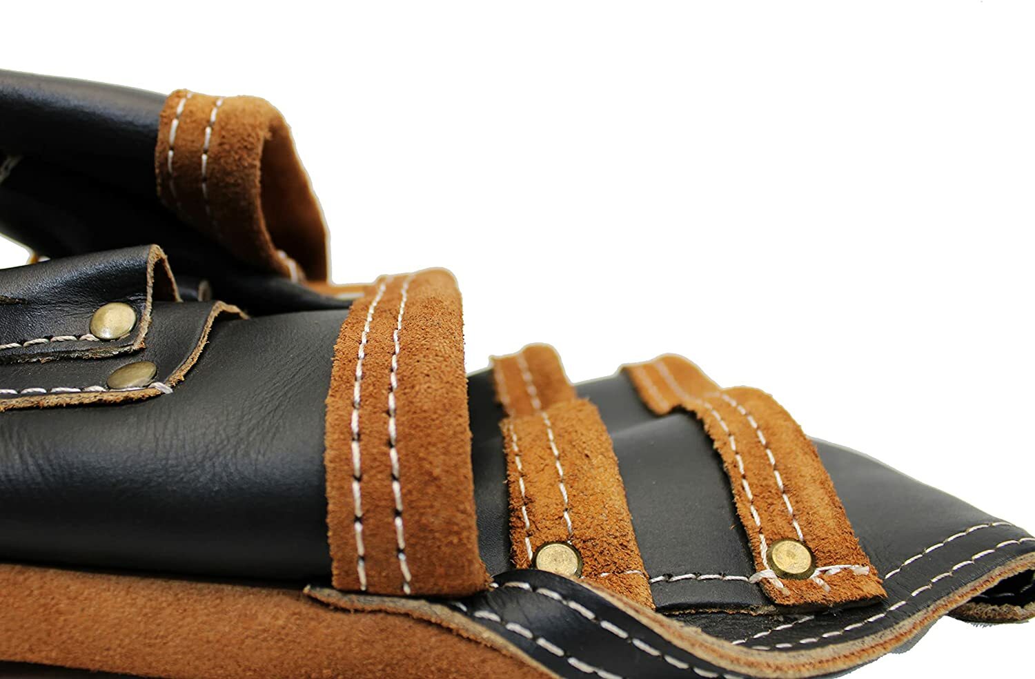 Ten Pocket Top Grain Leather Tool Pouch Carpenter,Construction,Framers,Handyman