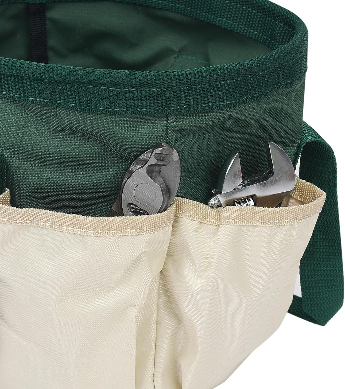 Small Garden Tool Bag Waterproof Oxford Tote Organizer Storage Carrier Green