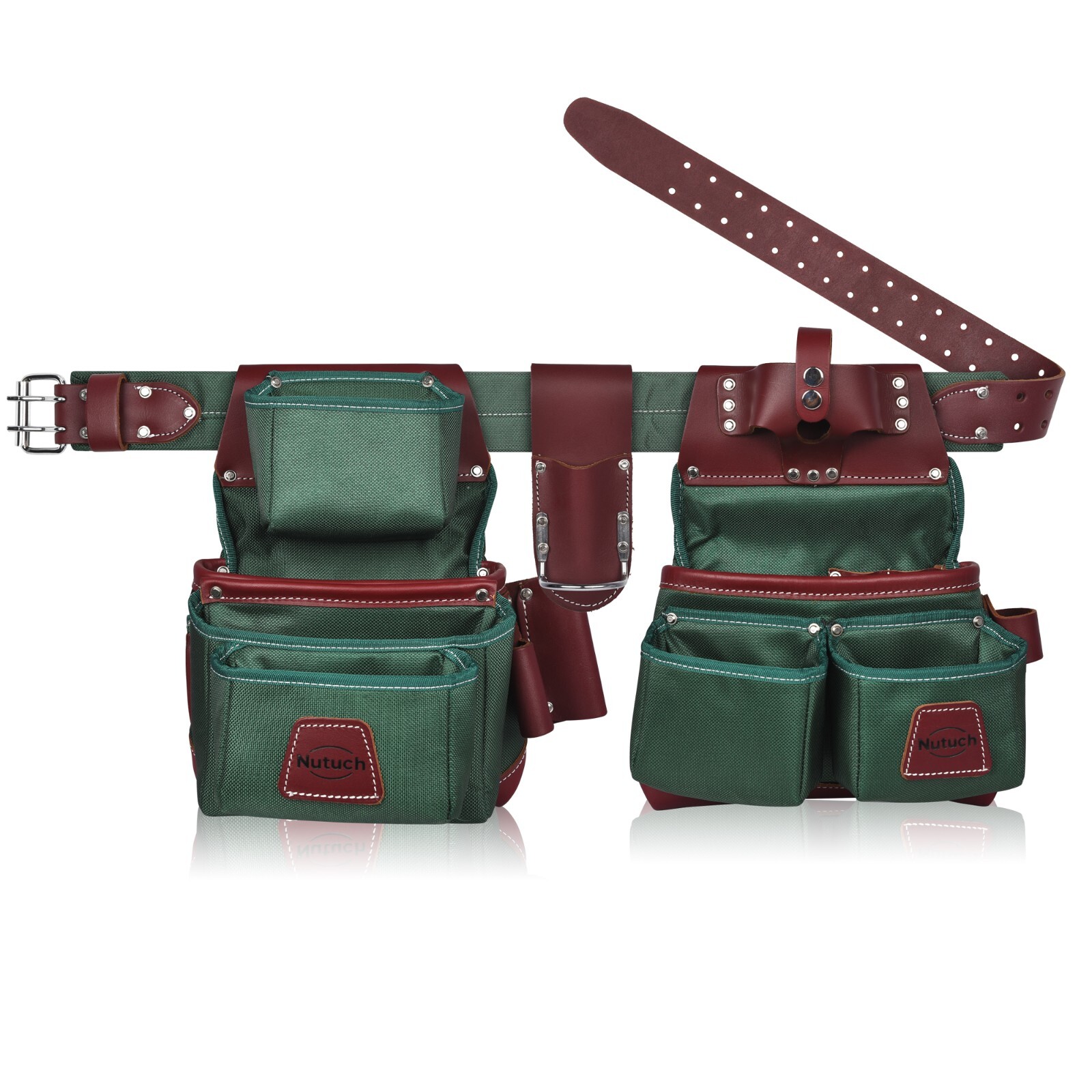 NUTUCH Nylon and Leather Tool Belt | Carpenter Tool Belts | Electrician