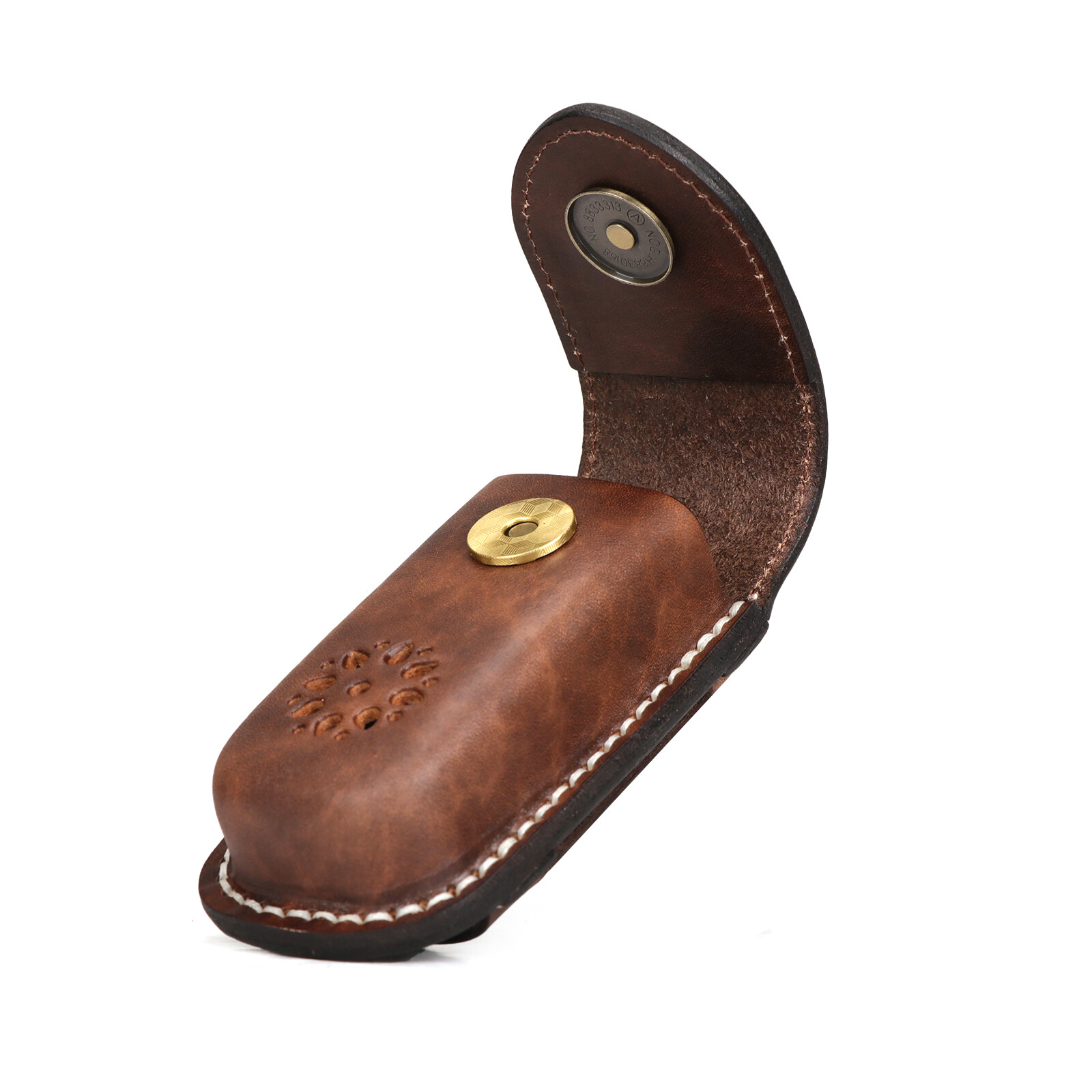 TOURBON Leather Pocket Knife Sheath Folding Knives Case Belt Pouch-Clearance