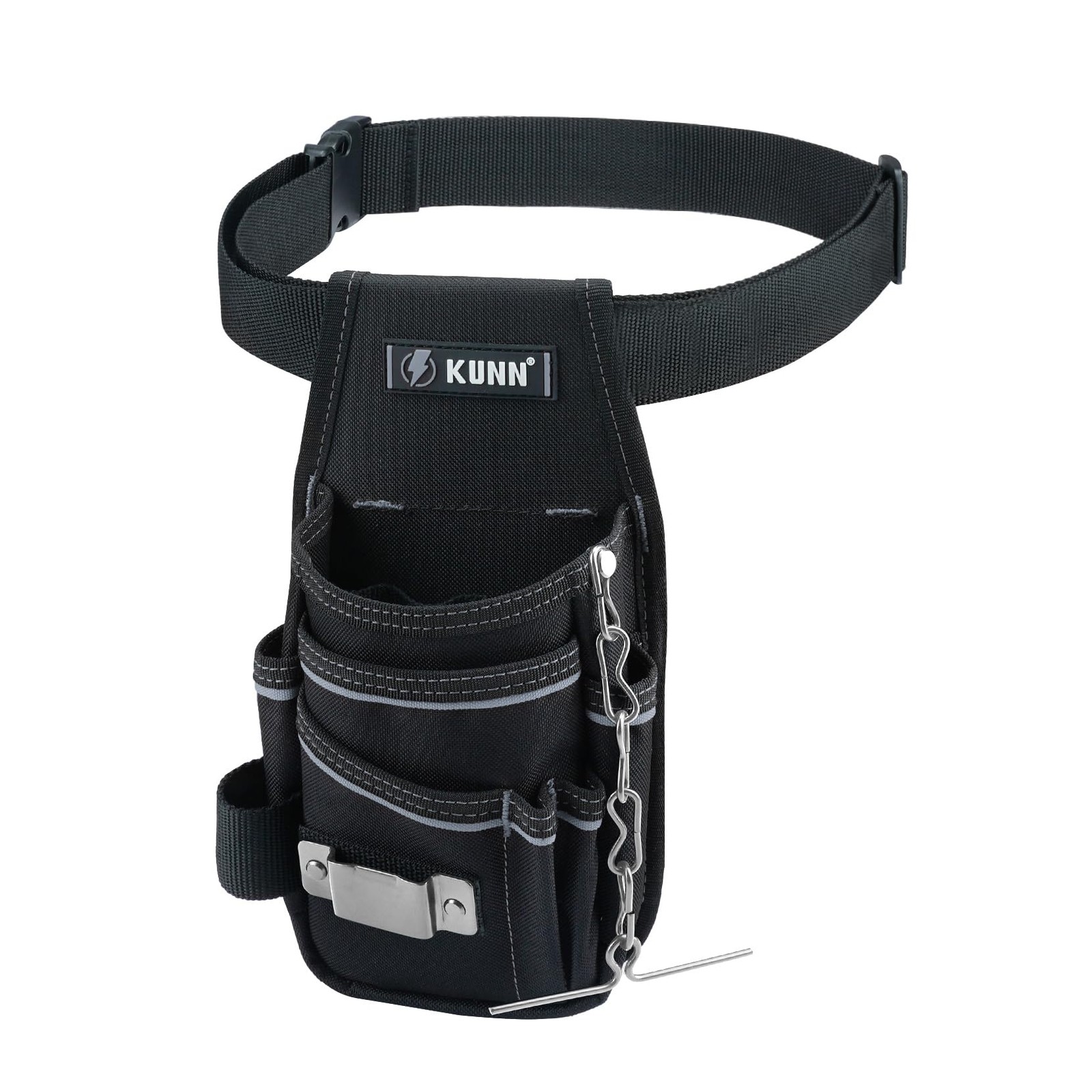 Tool Pouch,7-Pocket Electrician Pouch with Belt Clip,Tool Loop,Tape Thong and…